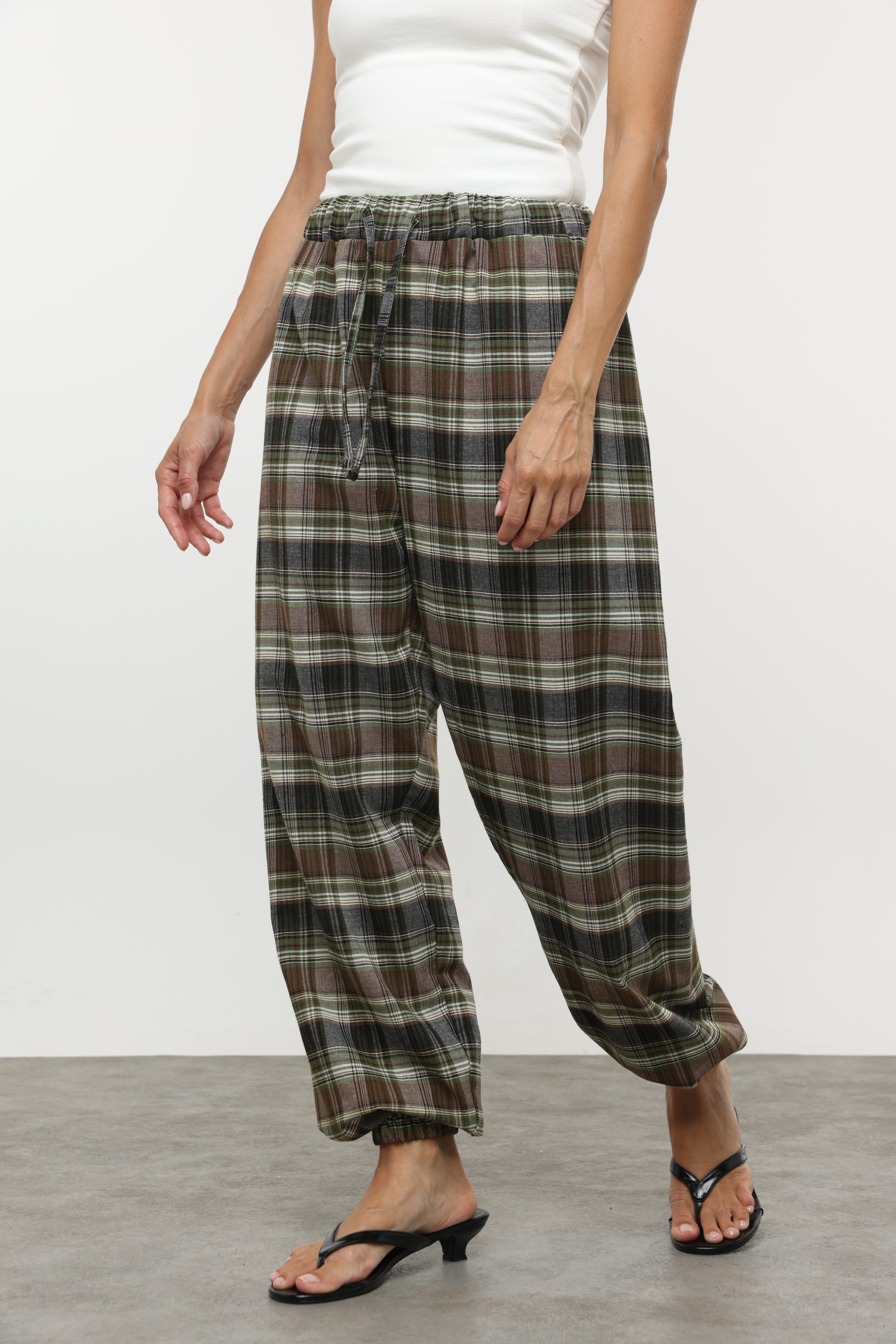 מכנסי בלון משובצים