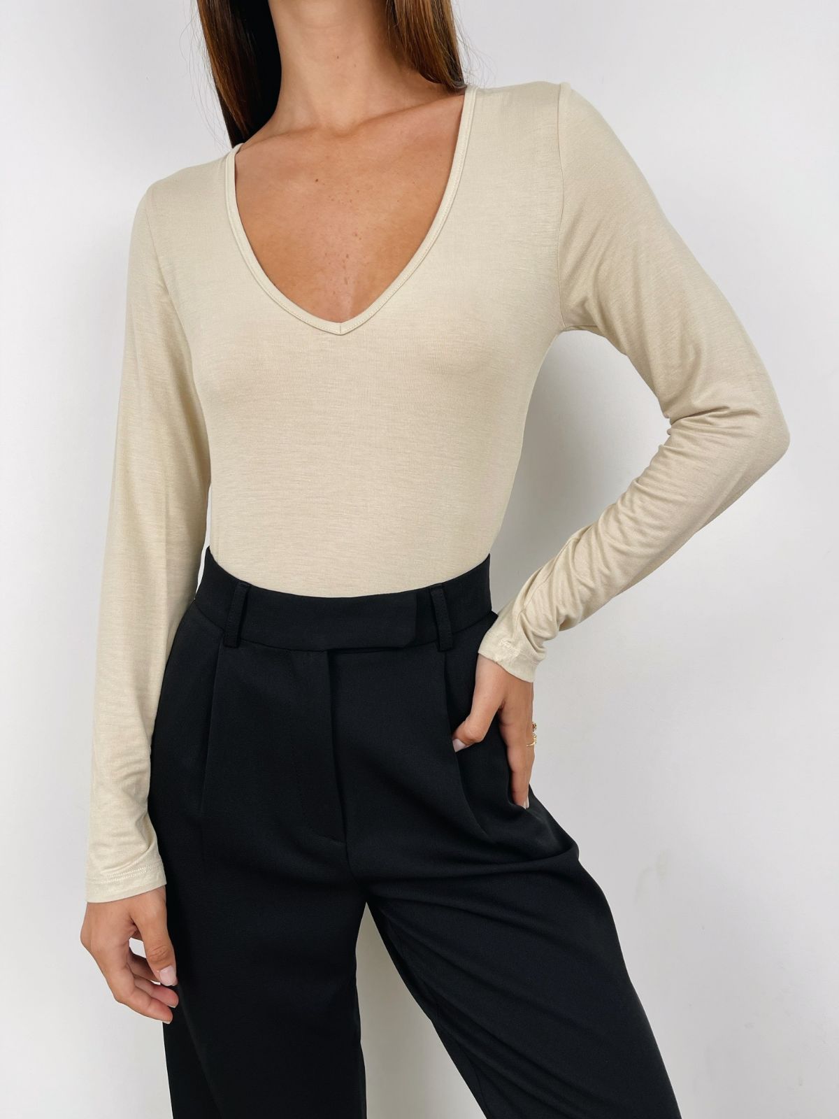 בגד גוף ארוך מחשוף וי - ITAY BRANDS