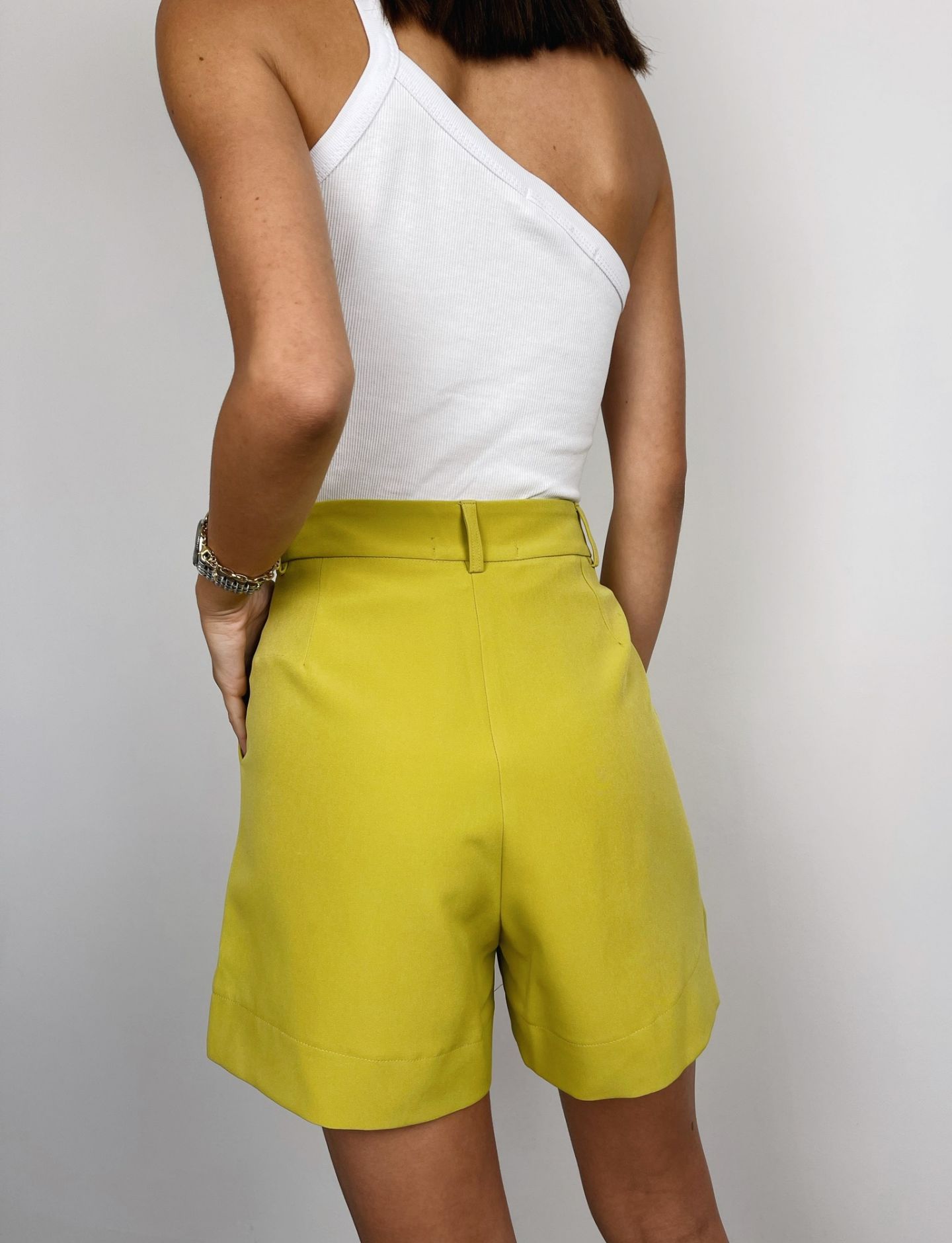 שורטס מחויטים קצרים מבד נשפך - ITAY BRANDS