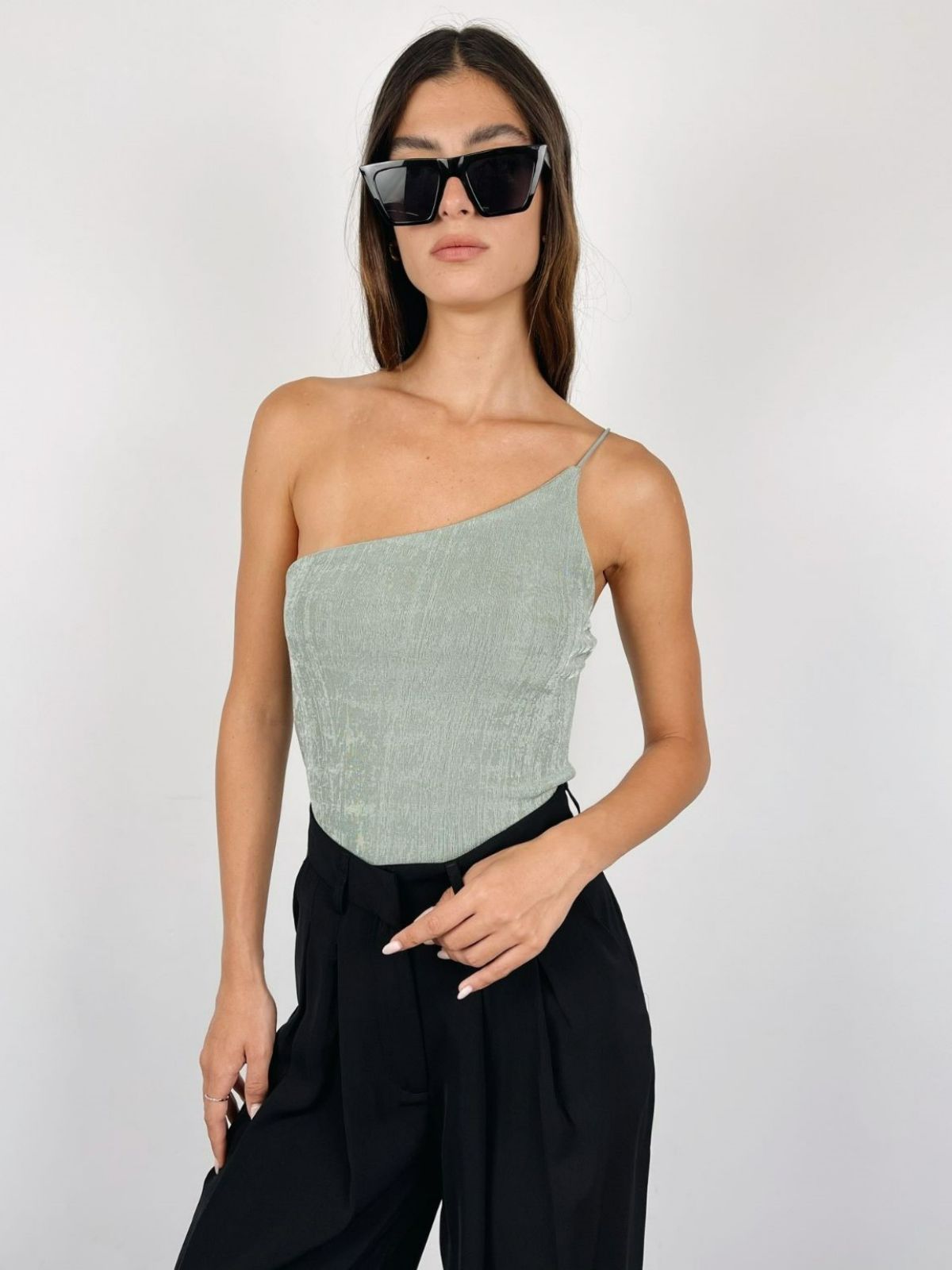 גופיית וואן שולדר טקסטורה - ITAY BRANDS