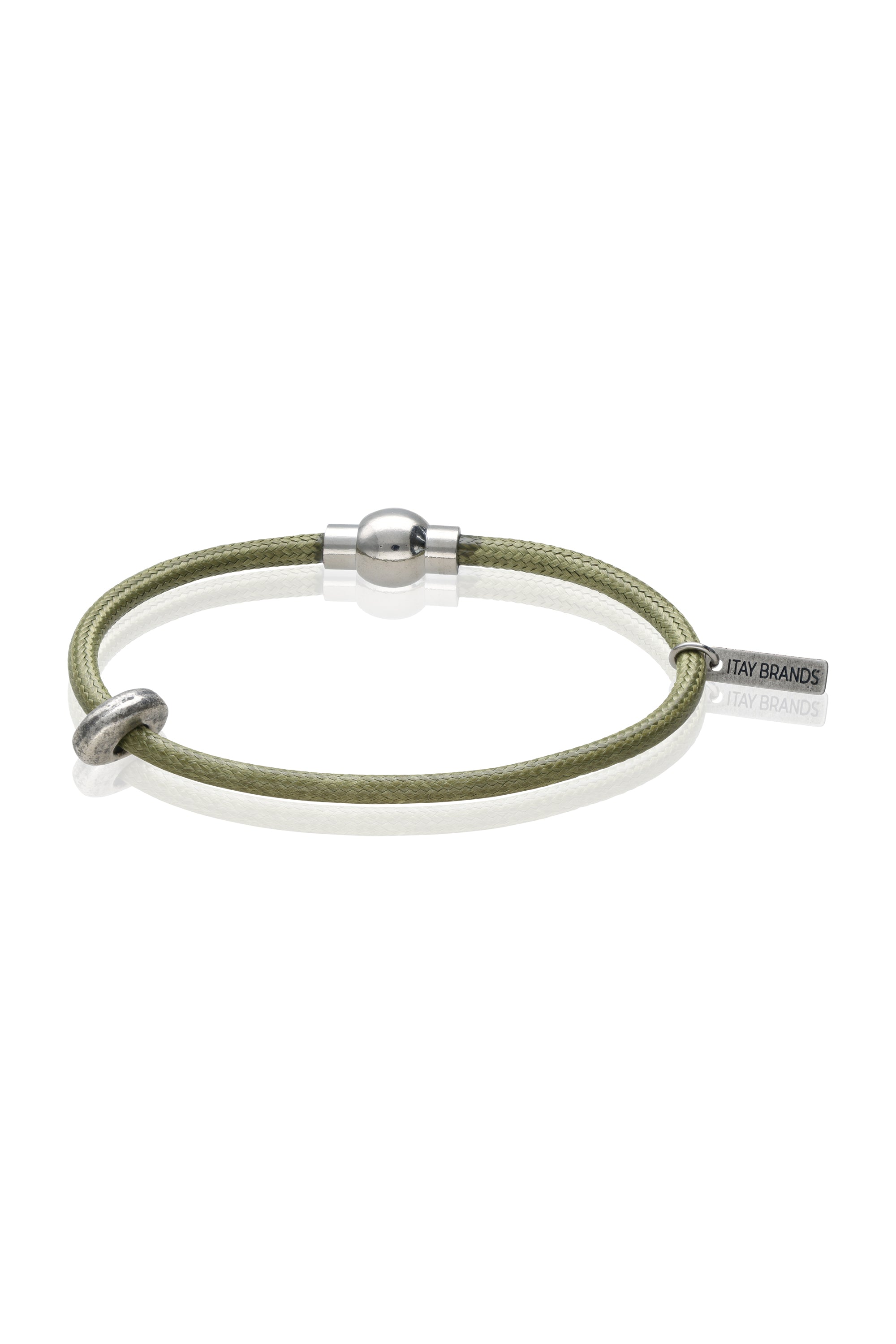 צמיד חבל בגוון זית