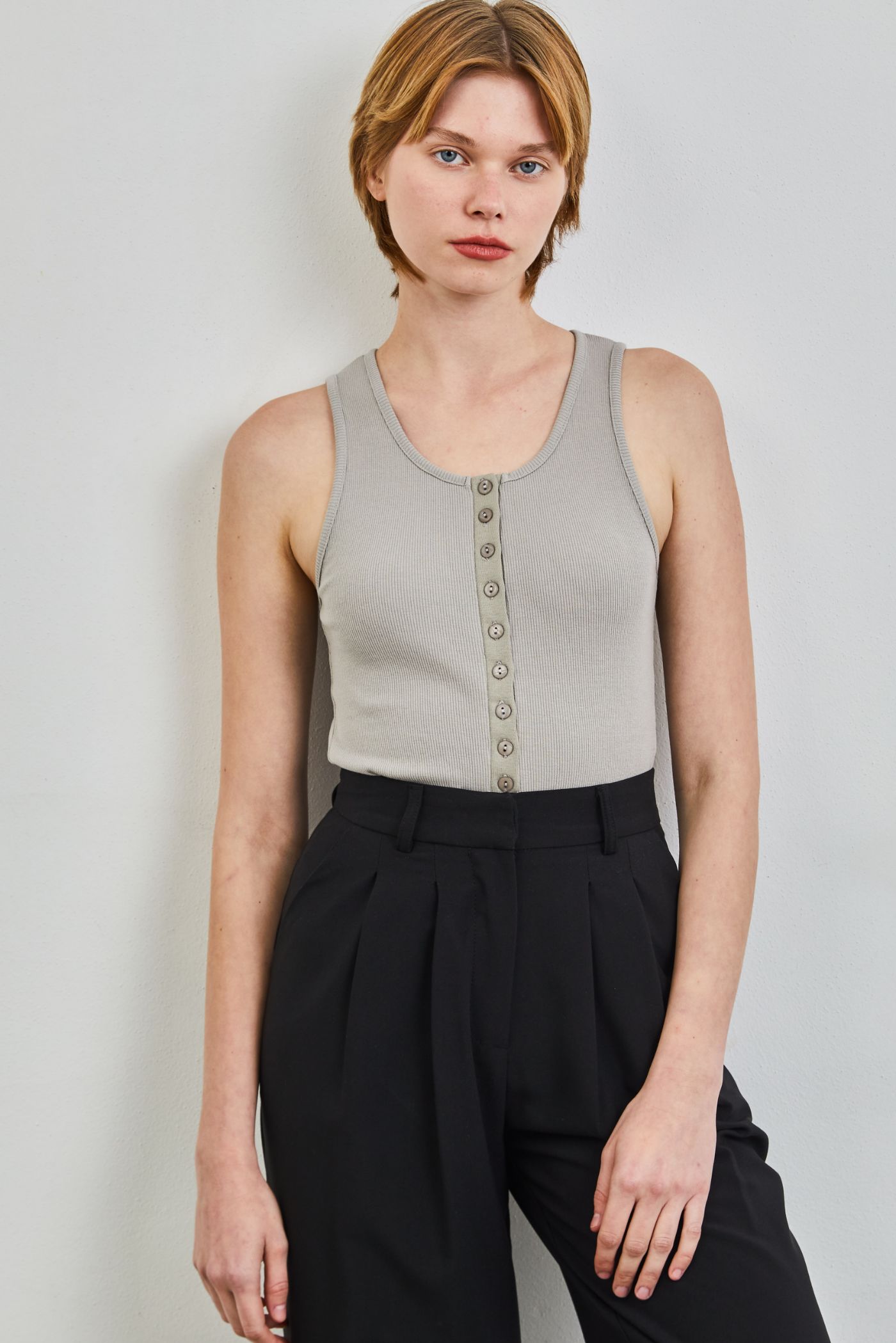 בגד גוף גופיה בשילוב כפתורים - ITAY BRANDS