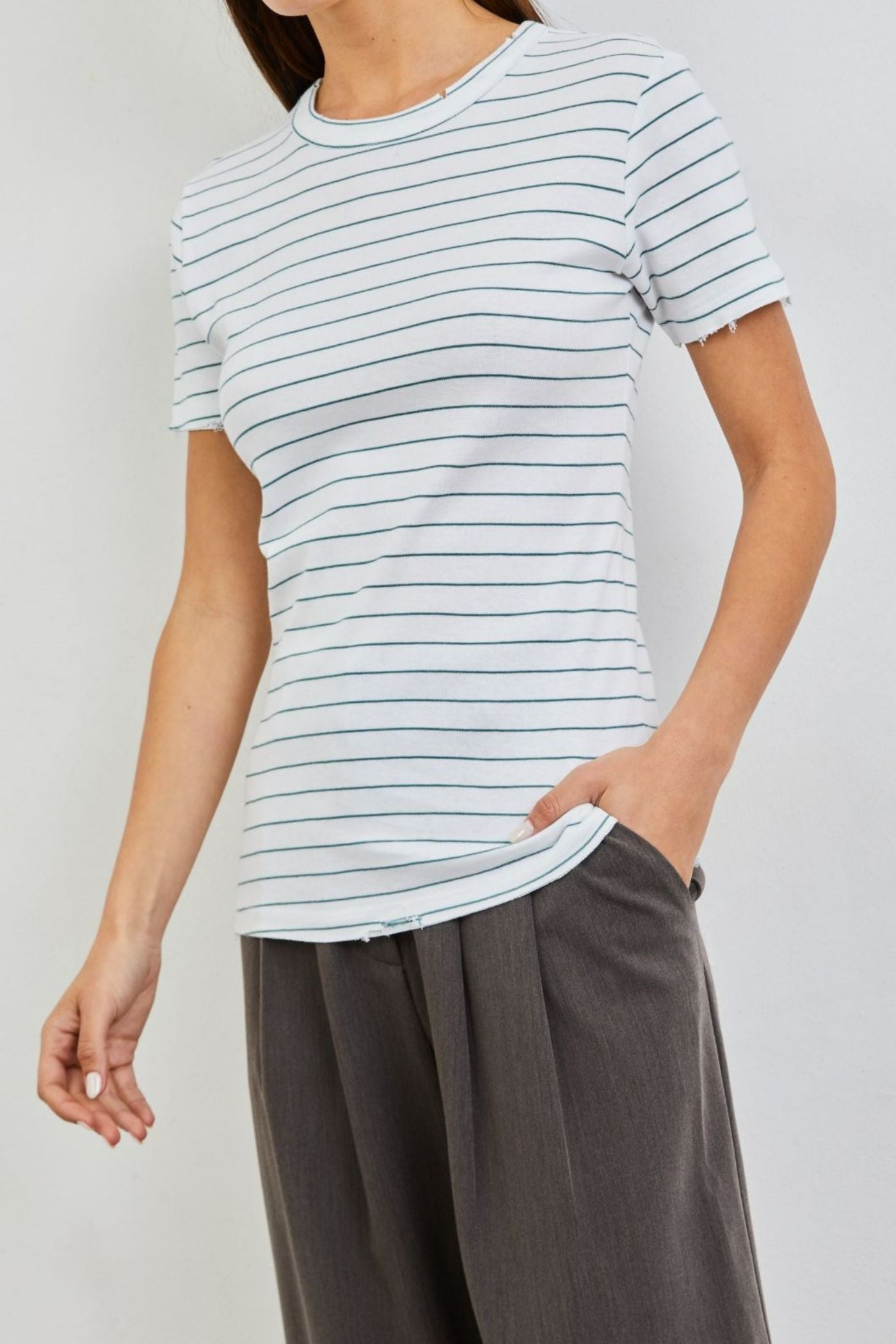 טי-שרט פסים בסיומת פרומה - ITAY BRANDS