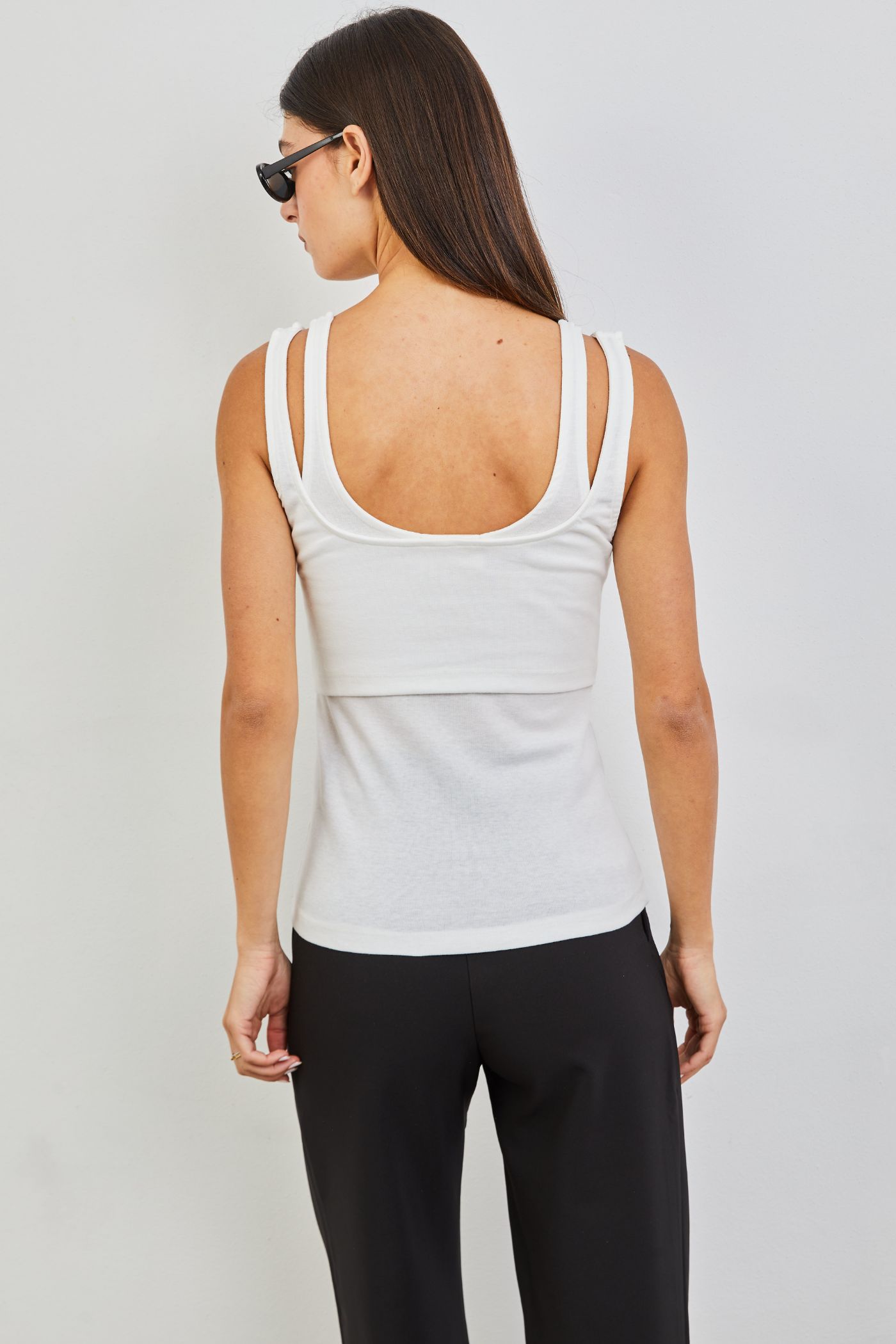 גופיה בשילוב שכבה עליונה - ITAY BRANDS