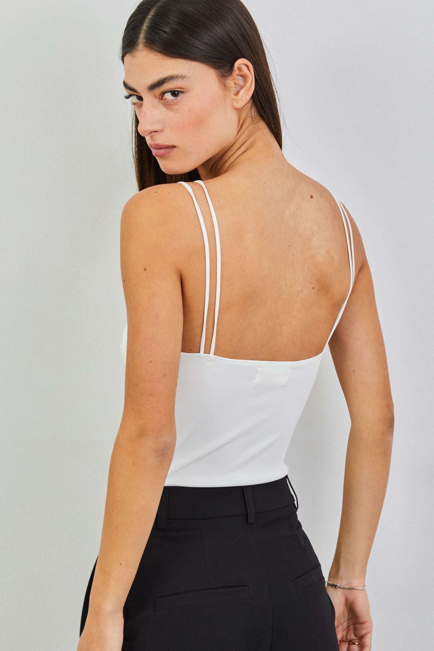 בגד גוף בשילוב כתפיות כפולות - ITAY BRANDS