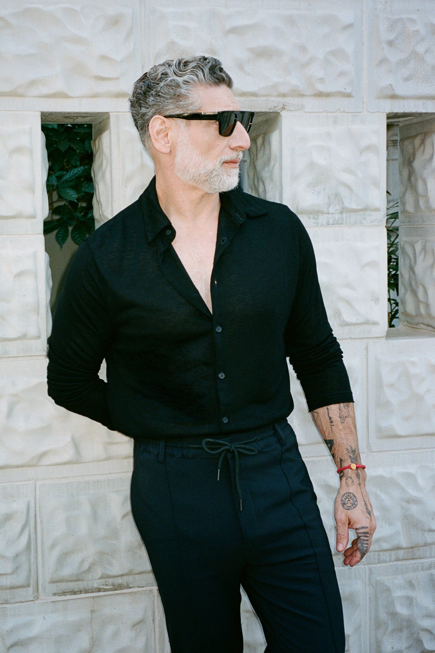 חולצה מכופתרת רכה בטקסטורת פסים