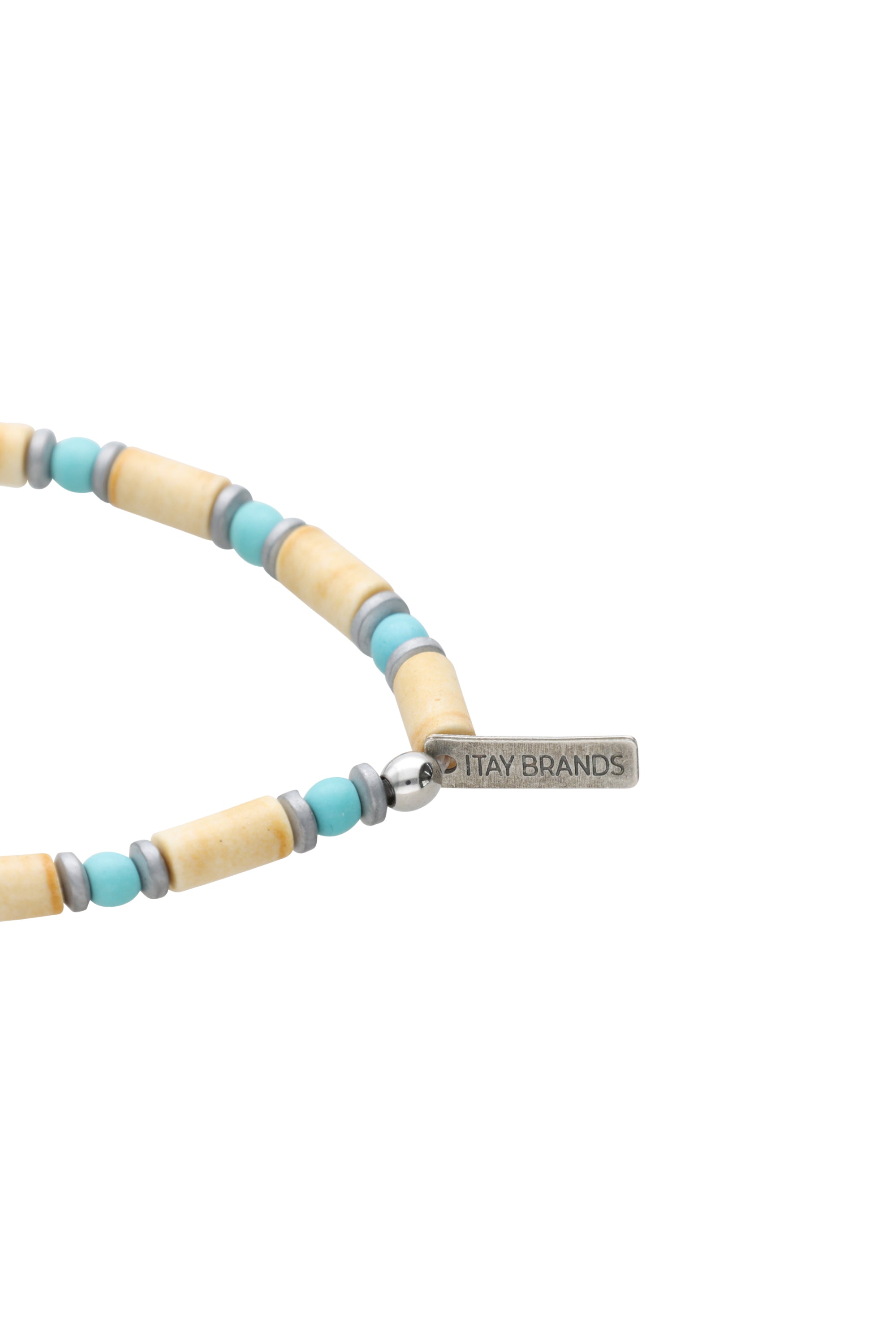 צמיד חרוזים משולב טורקיז