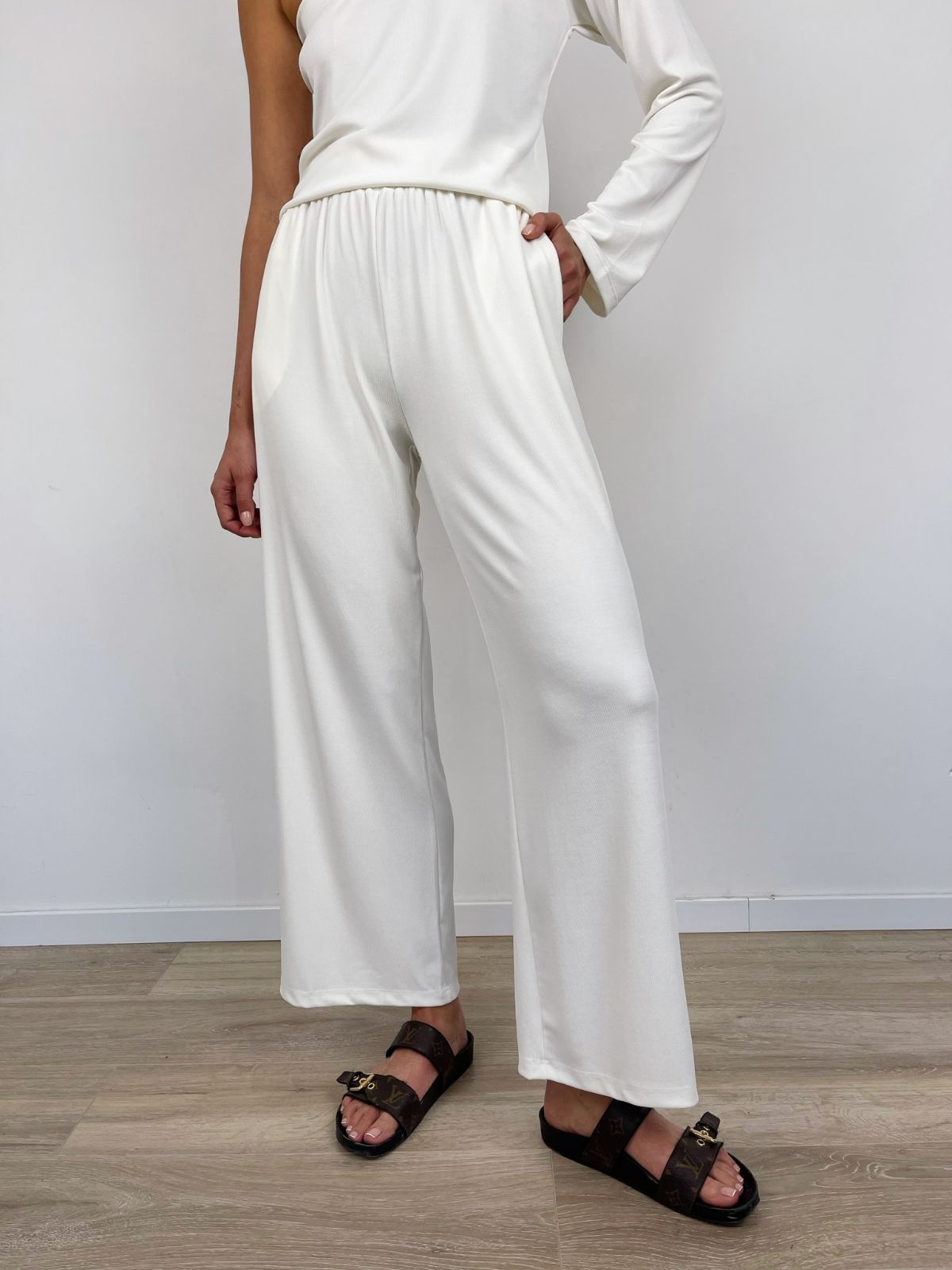 מכנסיים מתרחבים מבד נשפך - ITAY BRANDS