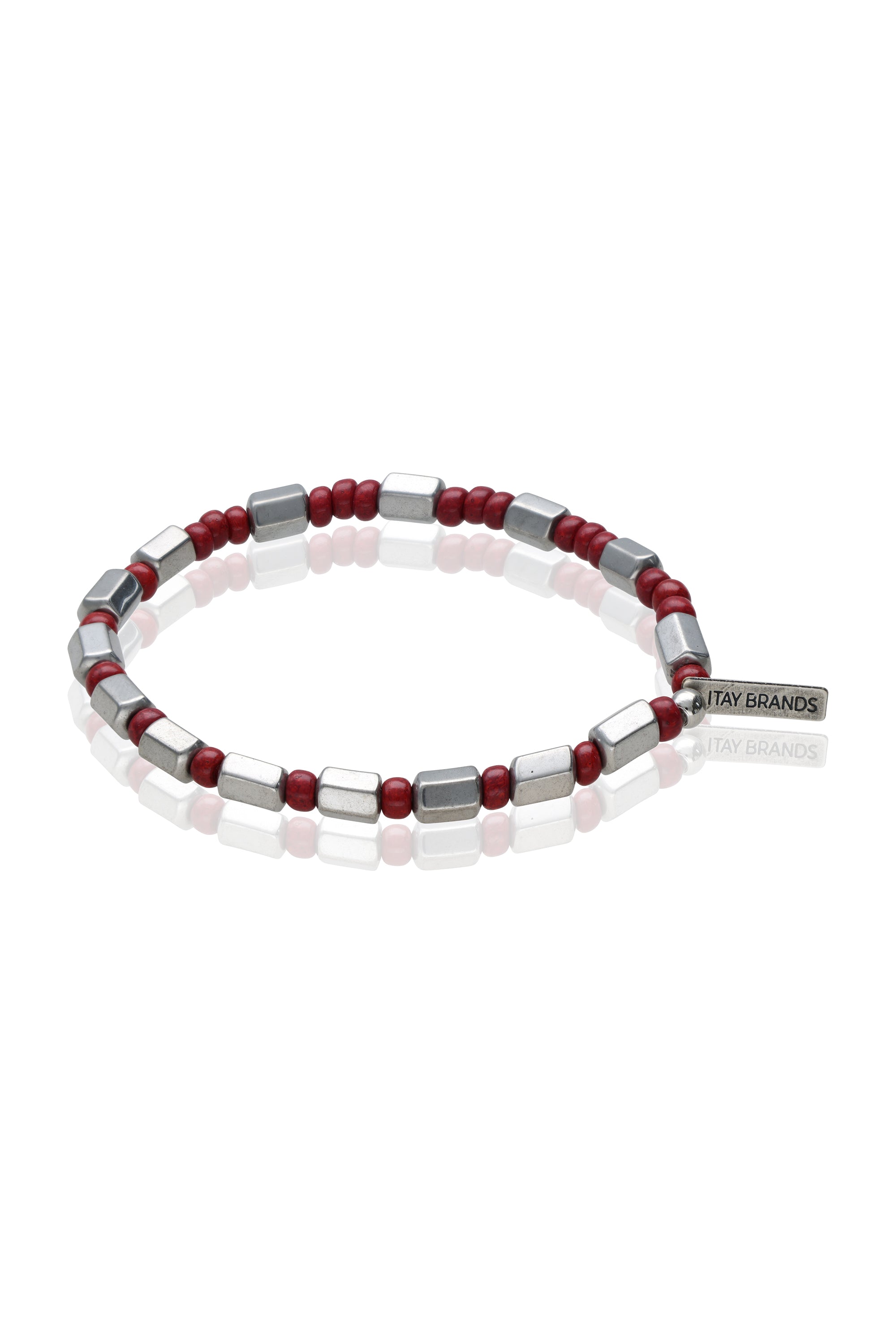 צמיד חרוזים דמויי פלדה