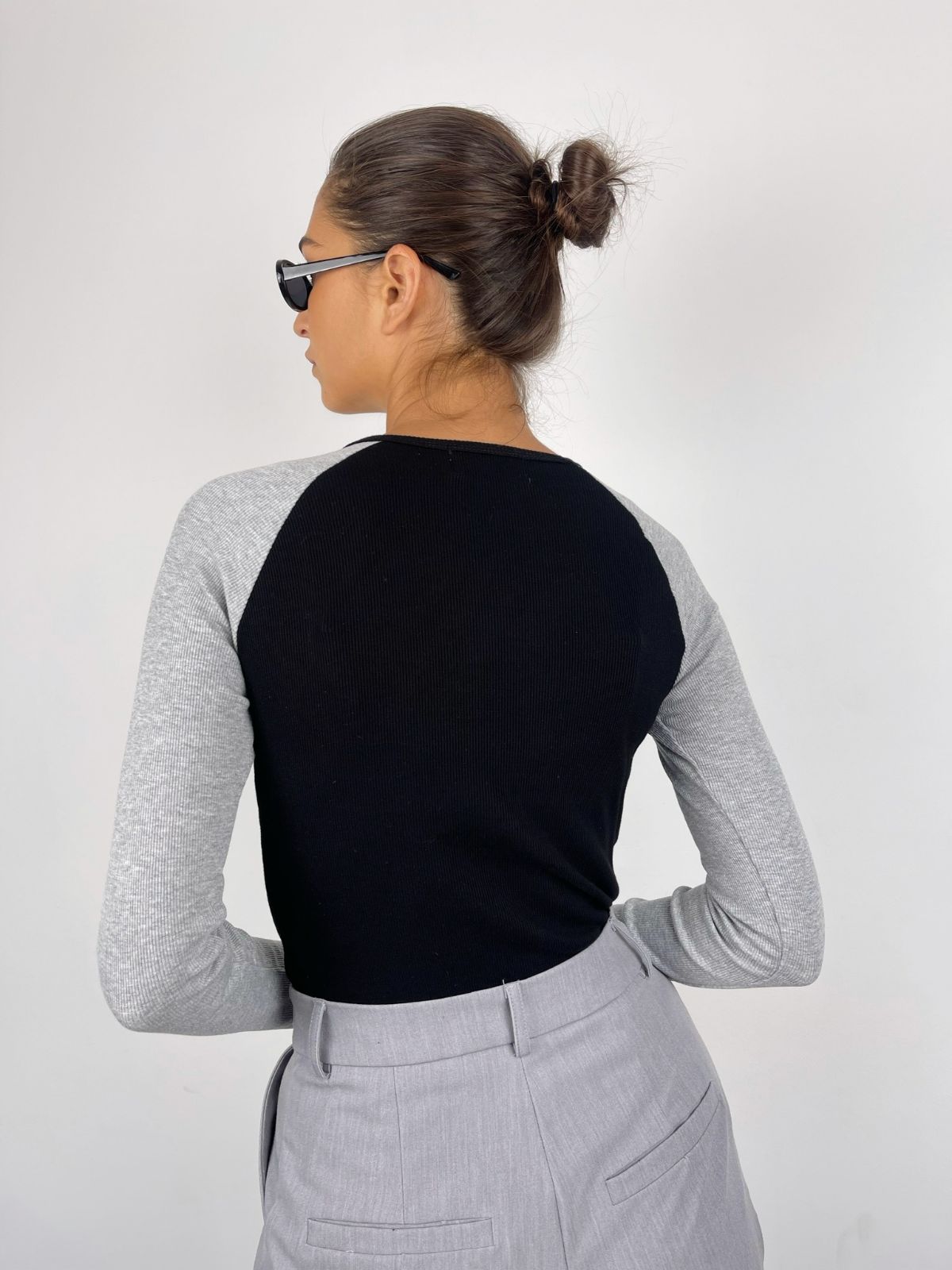 בגד גוף שרוולי קולור בלוק - ITAY BRANDS