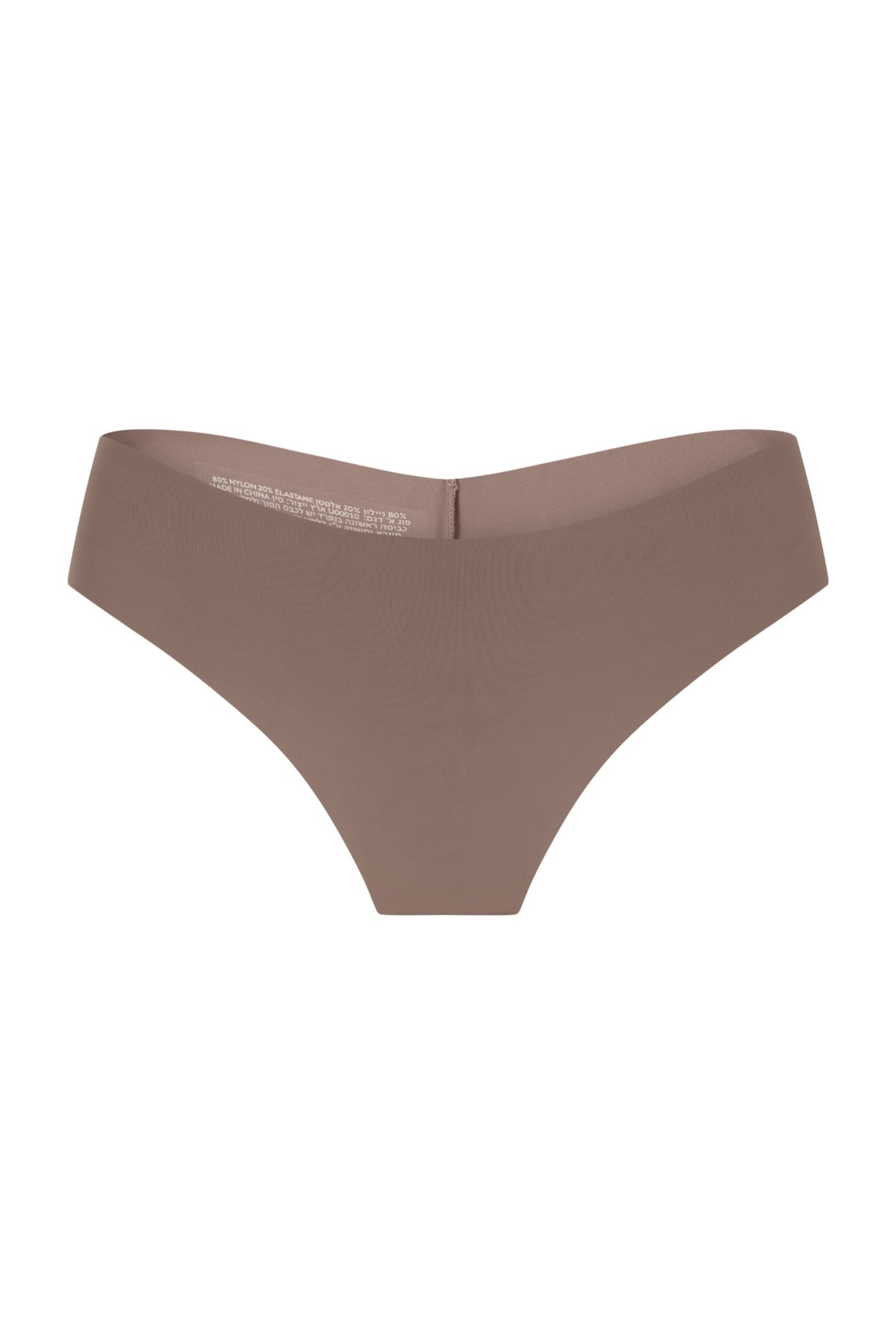 תחתון חוטיני NO SHOW - חום שוקולד - ITAY BRANDS