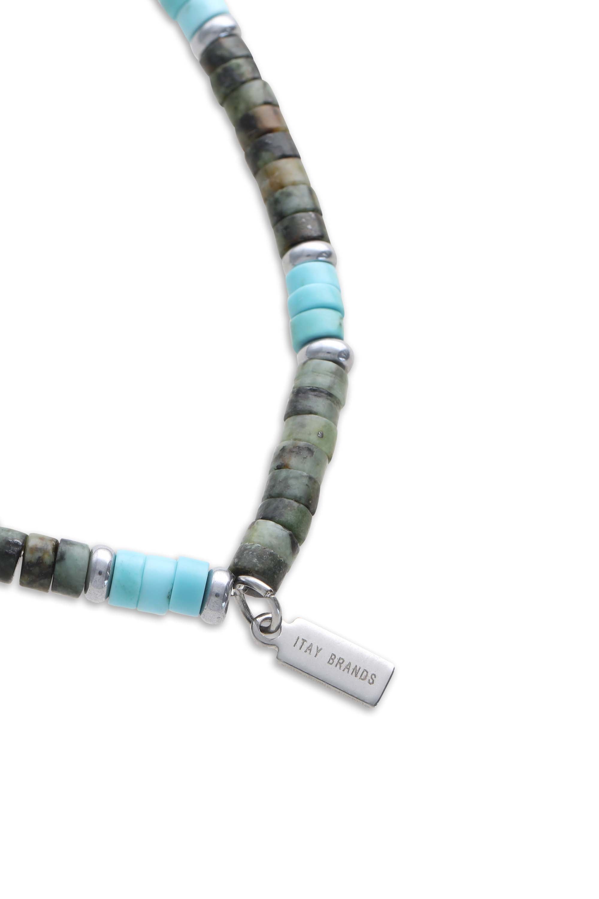 צמיד אבני חן טבעיות בגווני טורקיז - ITAY BRANDS