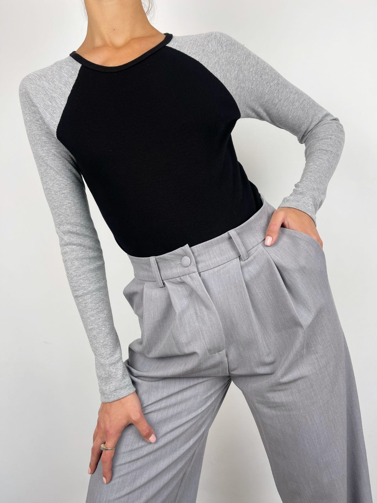 בגד גוף שרוולי קולור בלוק - ITAY BRANDS