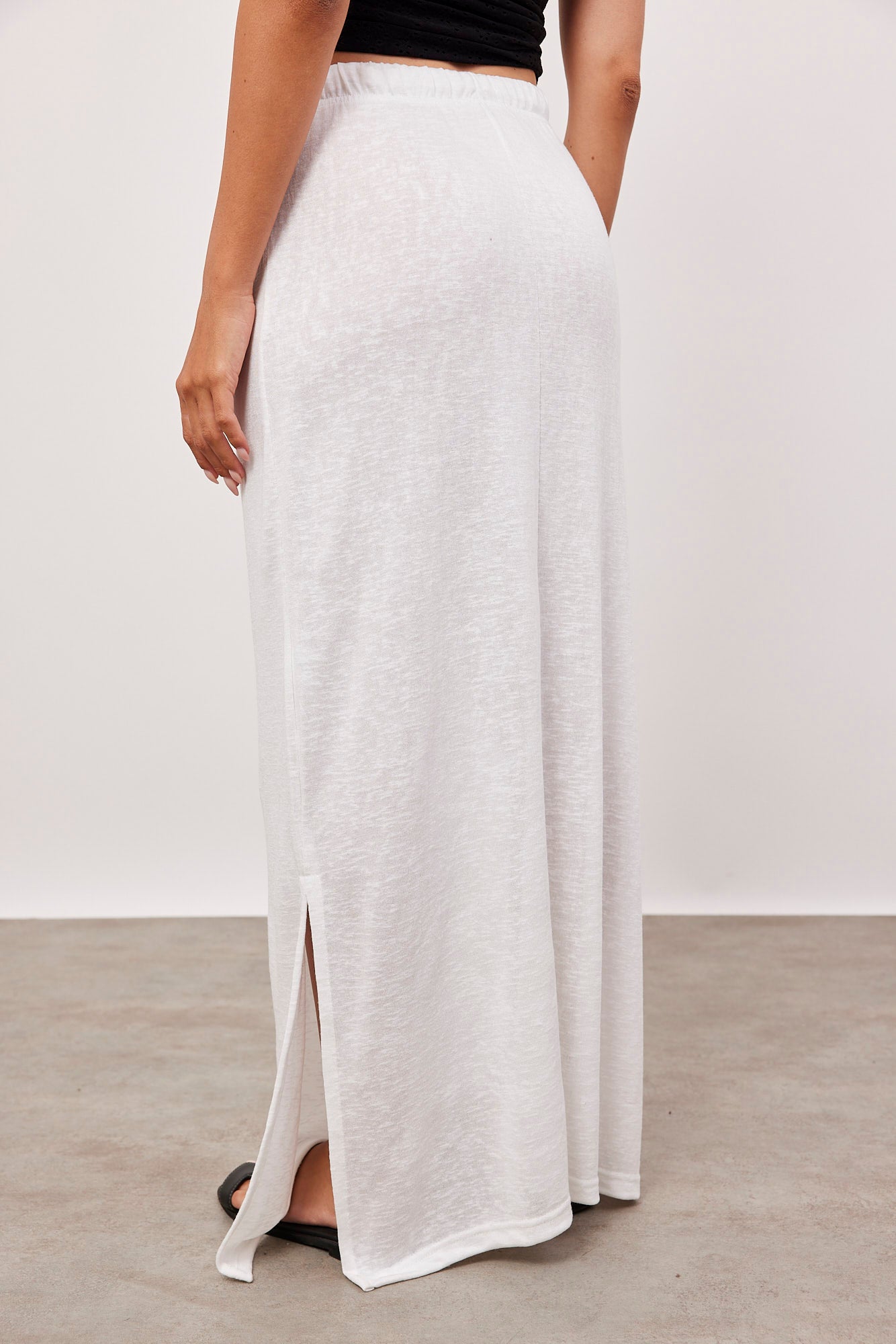 חצאית מקסי במראה פשתן - ITAY BRANDS