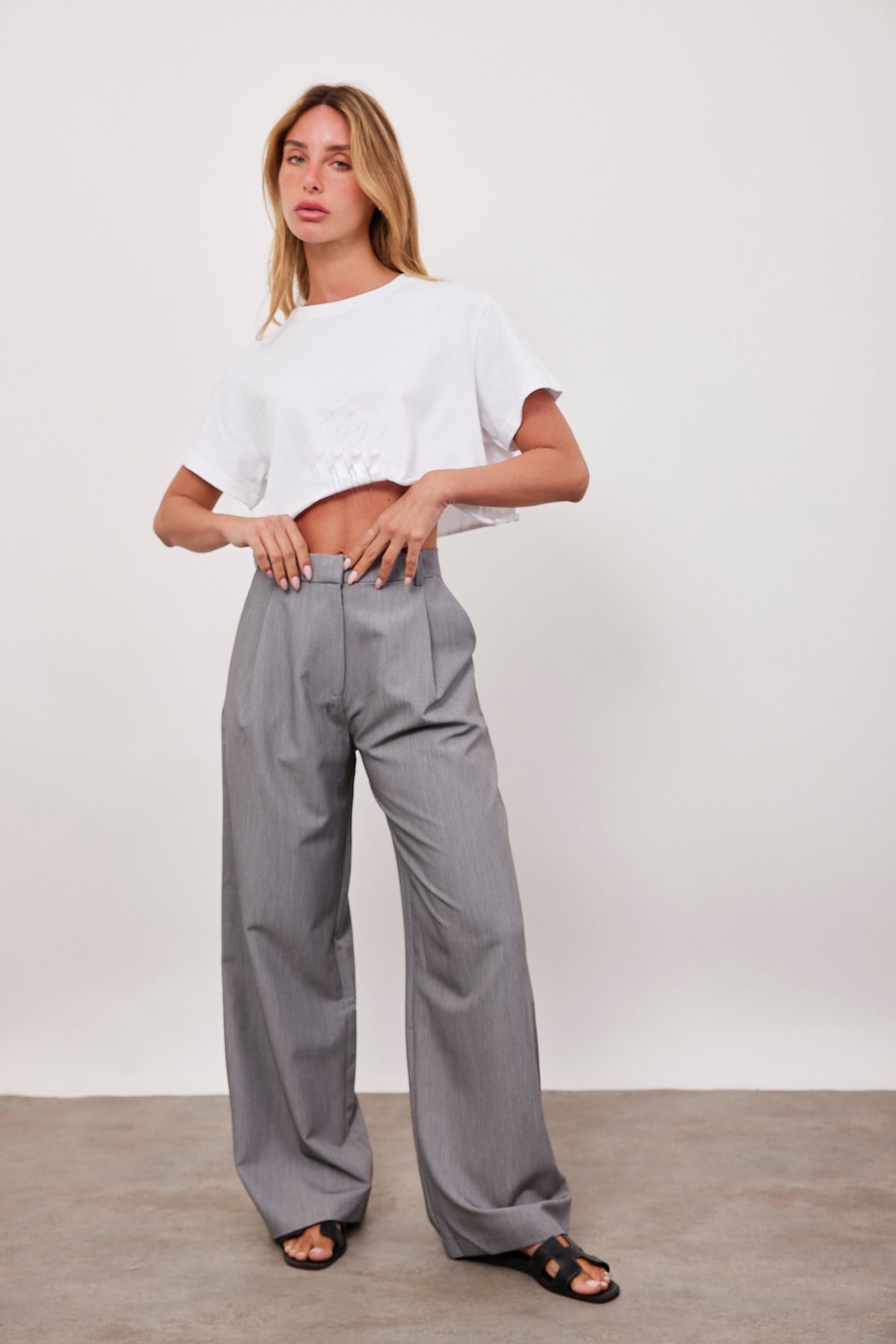 מכנסיים מחויטים מתרחבים - ITAY BRANDS