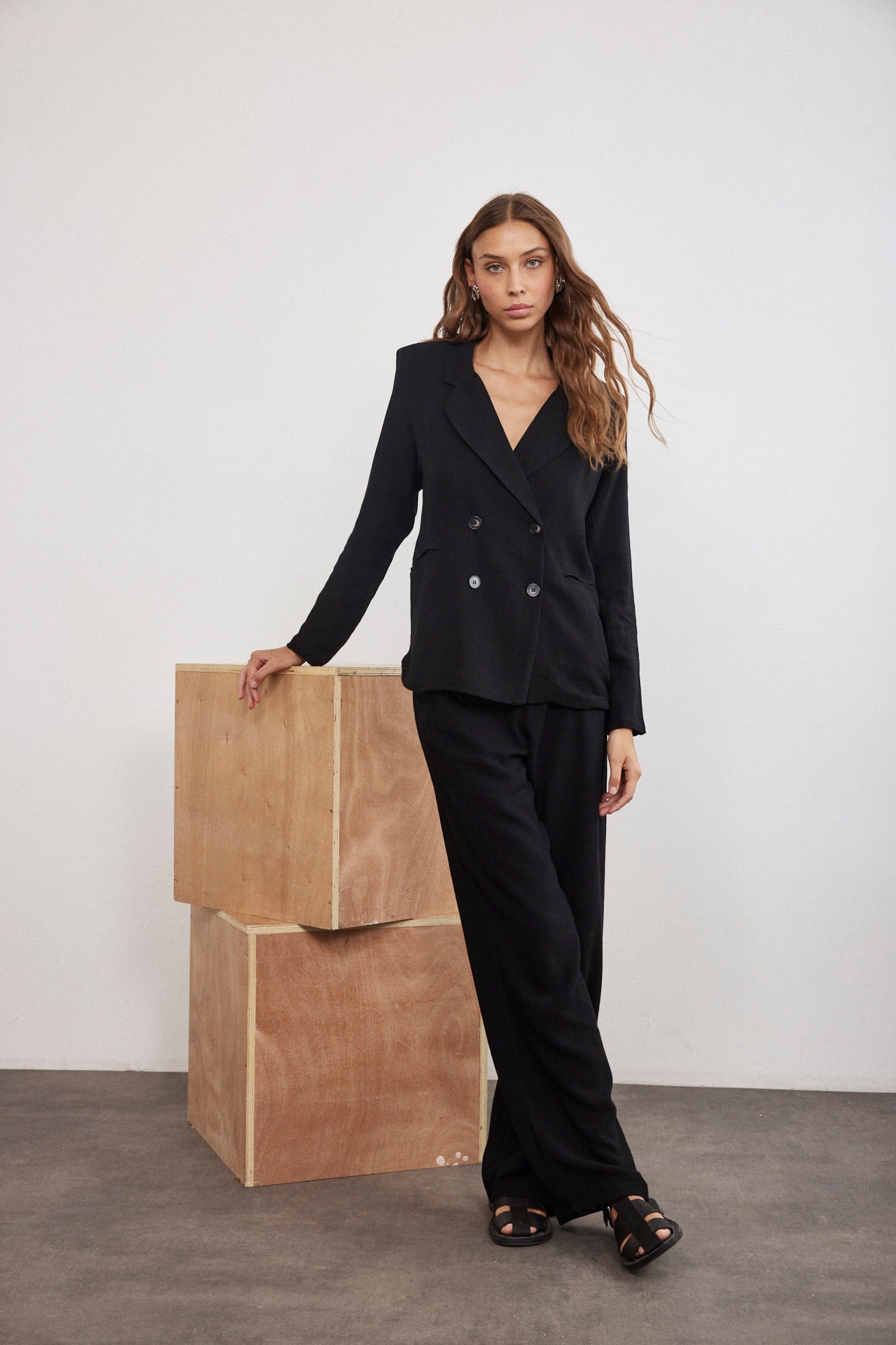 ג'קט אוברסייז במראה פשתן - ITAY BRANDS