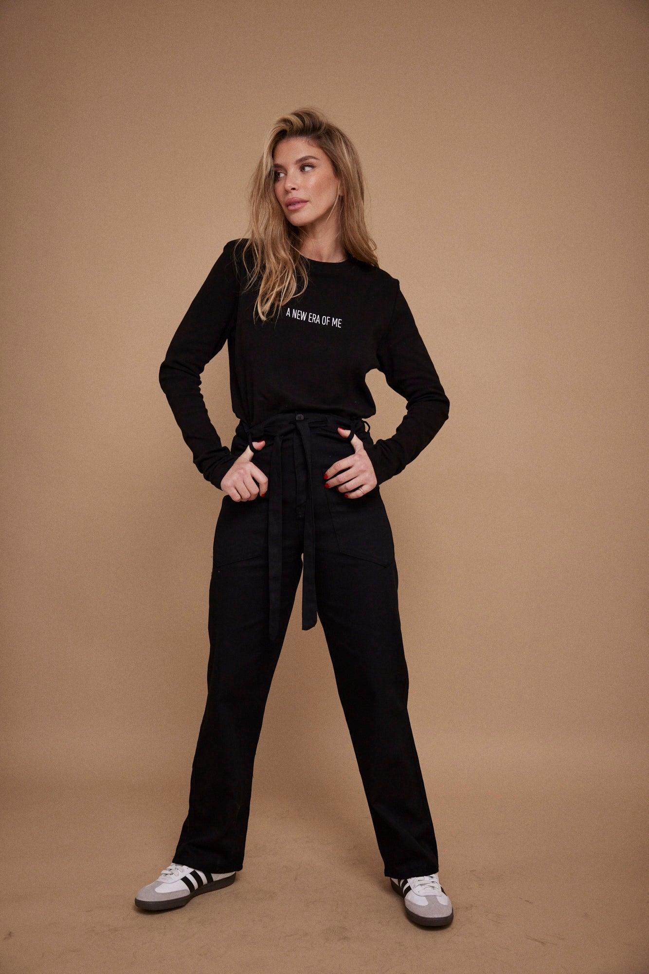 מכנס דריל עם חגורה - ITAY BRANDS