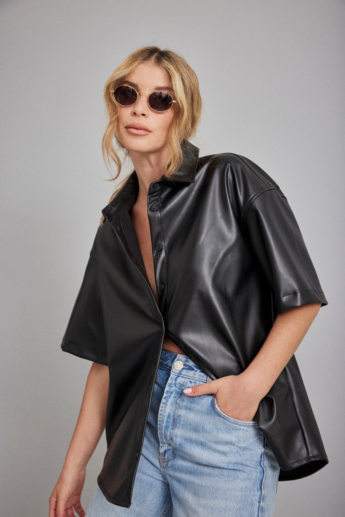 חולצת דמוי עור - ITAY BRANDS