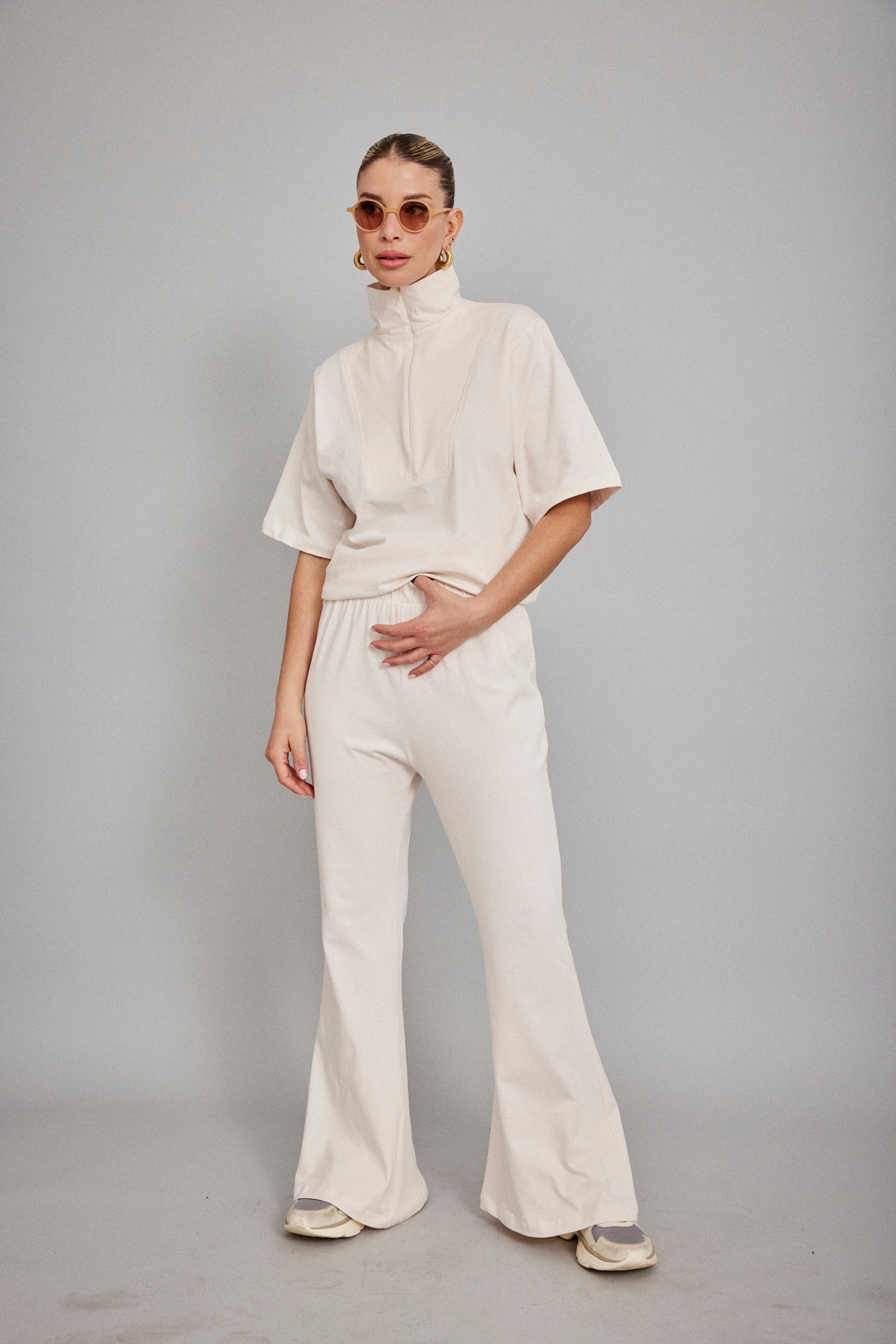 מכנסיים עם חגורת קשירה - ITAY BRANDS