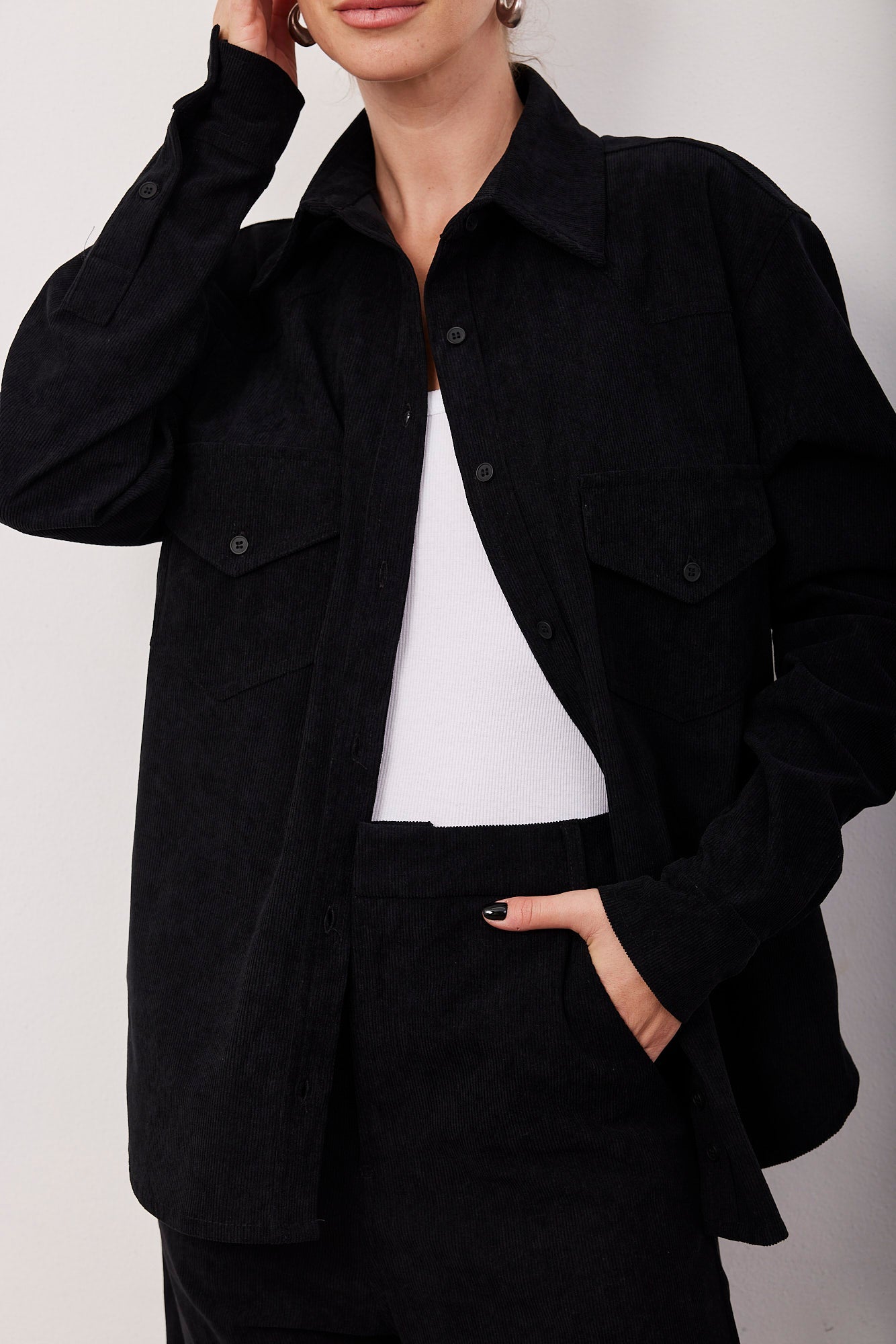 חולצת קורדרוי מכופתרת - ITAY BRANDS