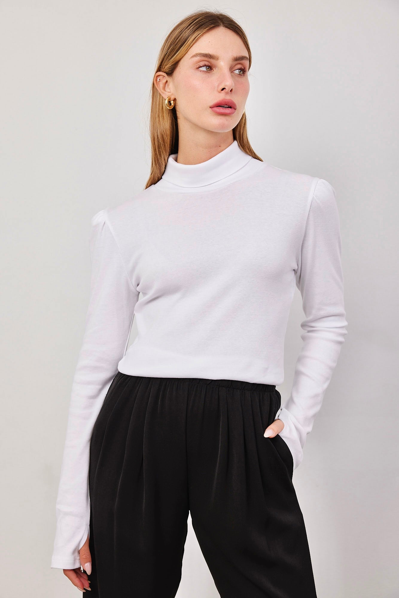 חולצת גולף ארוכה עם כיווצים - ITAY BRANDS