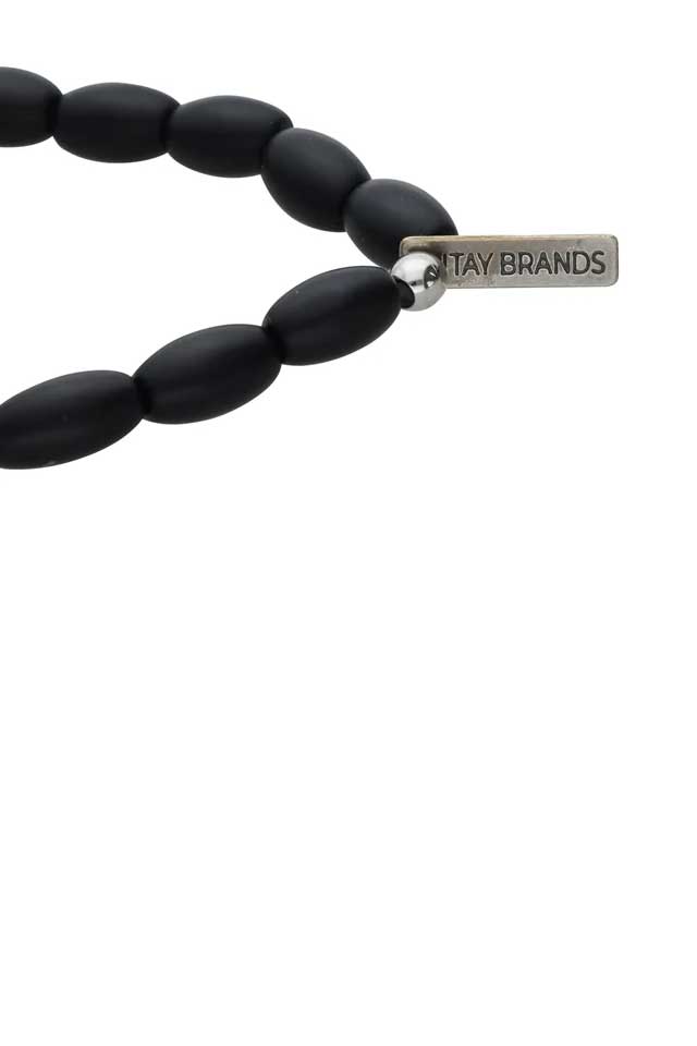 צמיד חרוזים שחורים