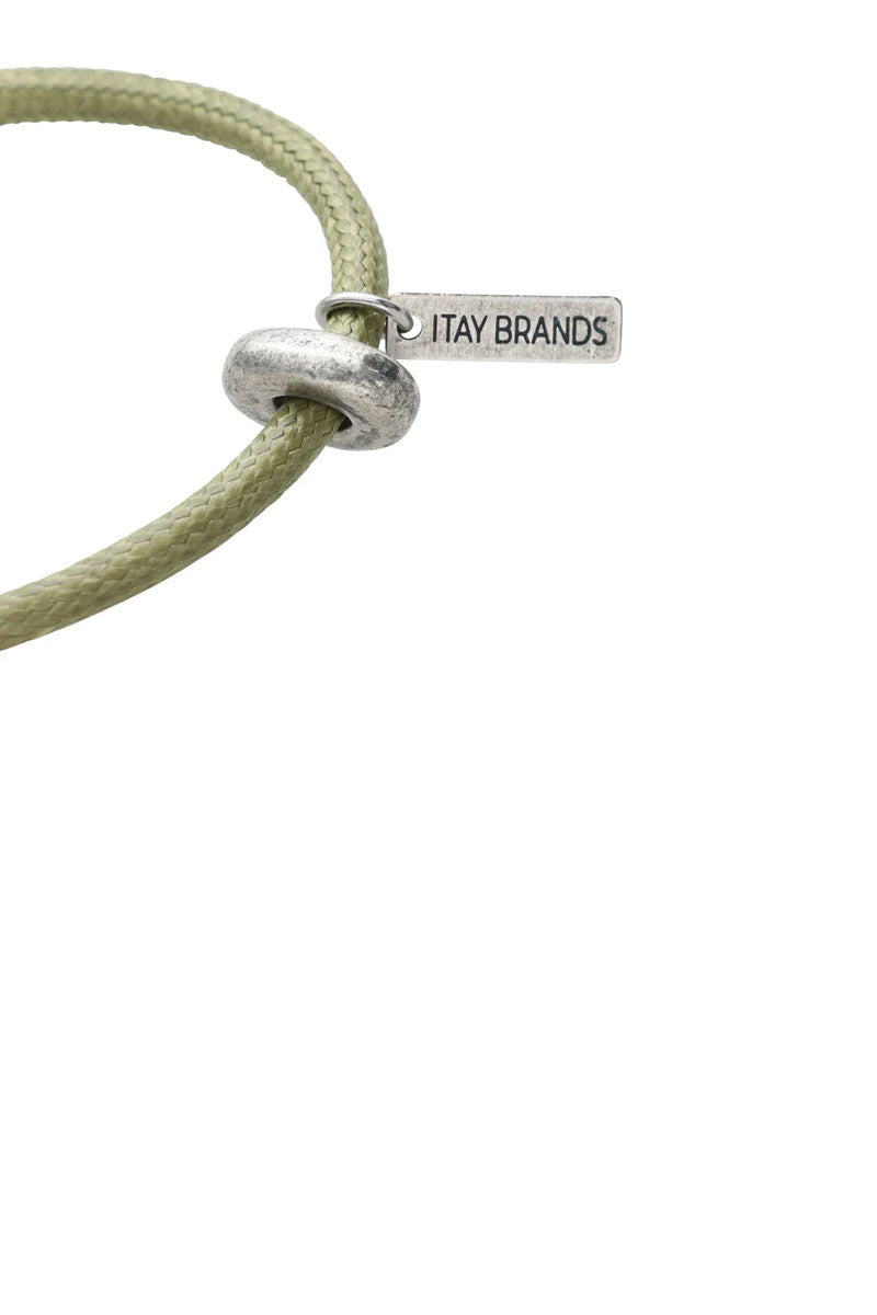 צמיד חבל בגוון זית