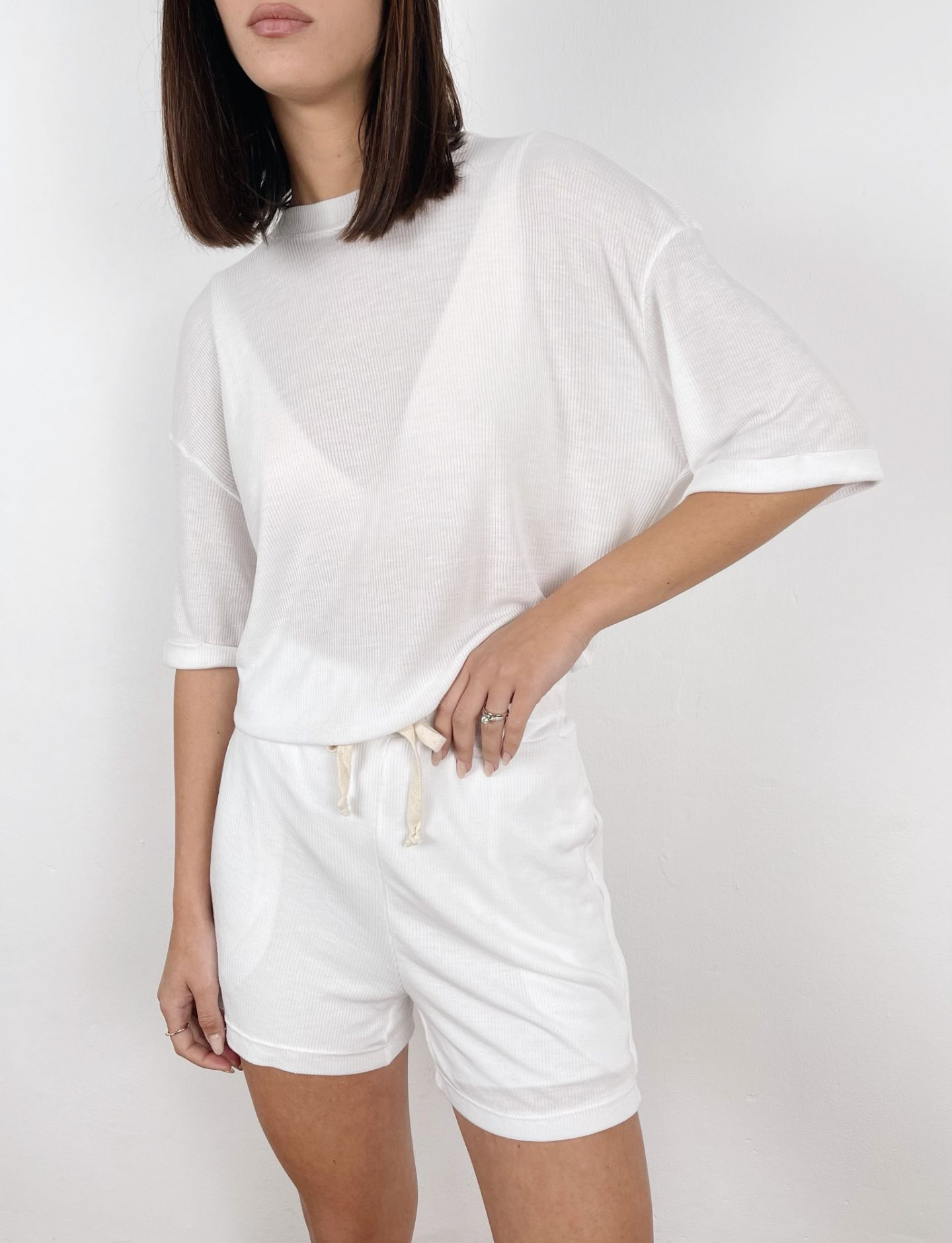 חליפה קצרה בד רך - ITAY BRANDS