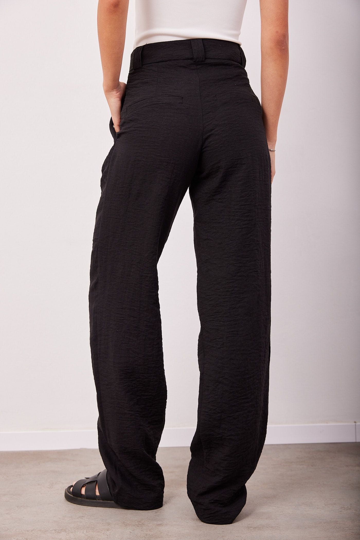 מכנסיים מחוייטים משולבים פשתן - ITAY BRANDS