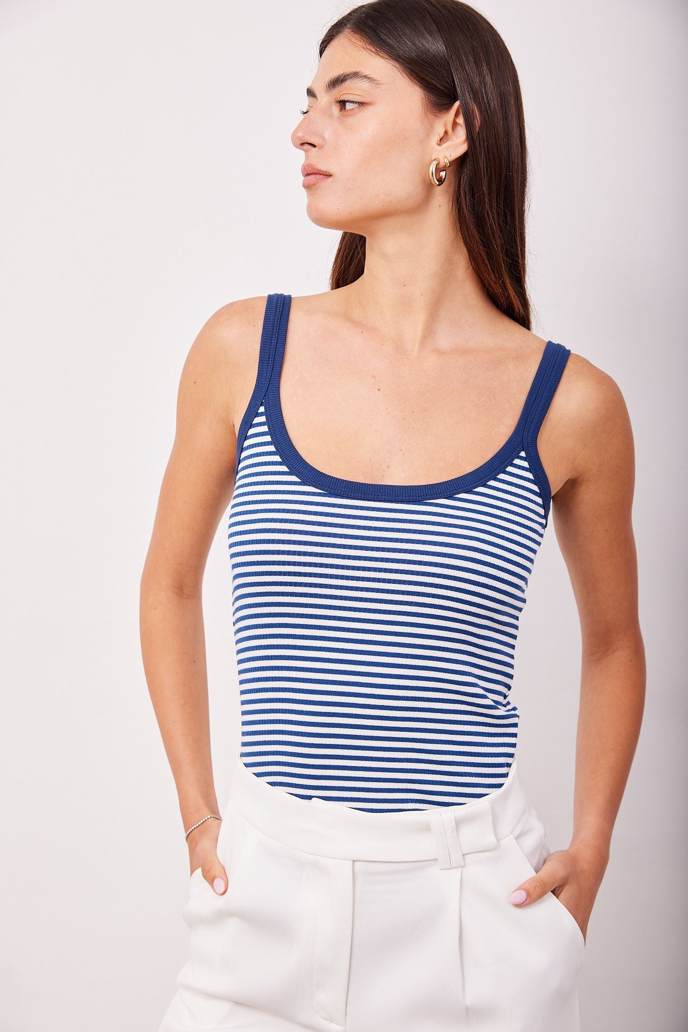 גופיית ריב בהדפס פסים - ITAY BRANDS