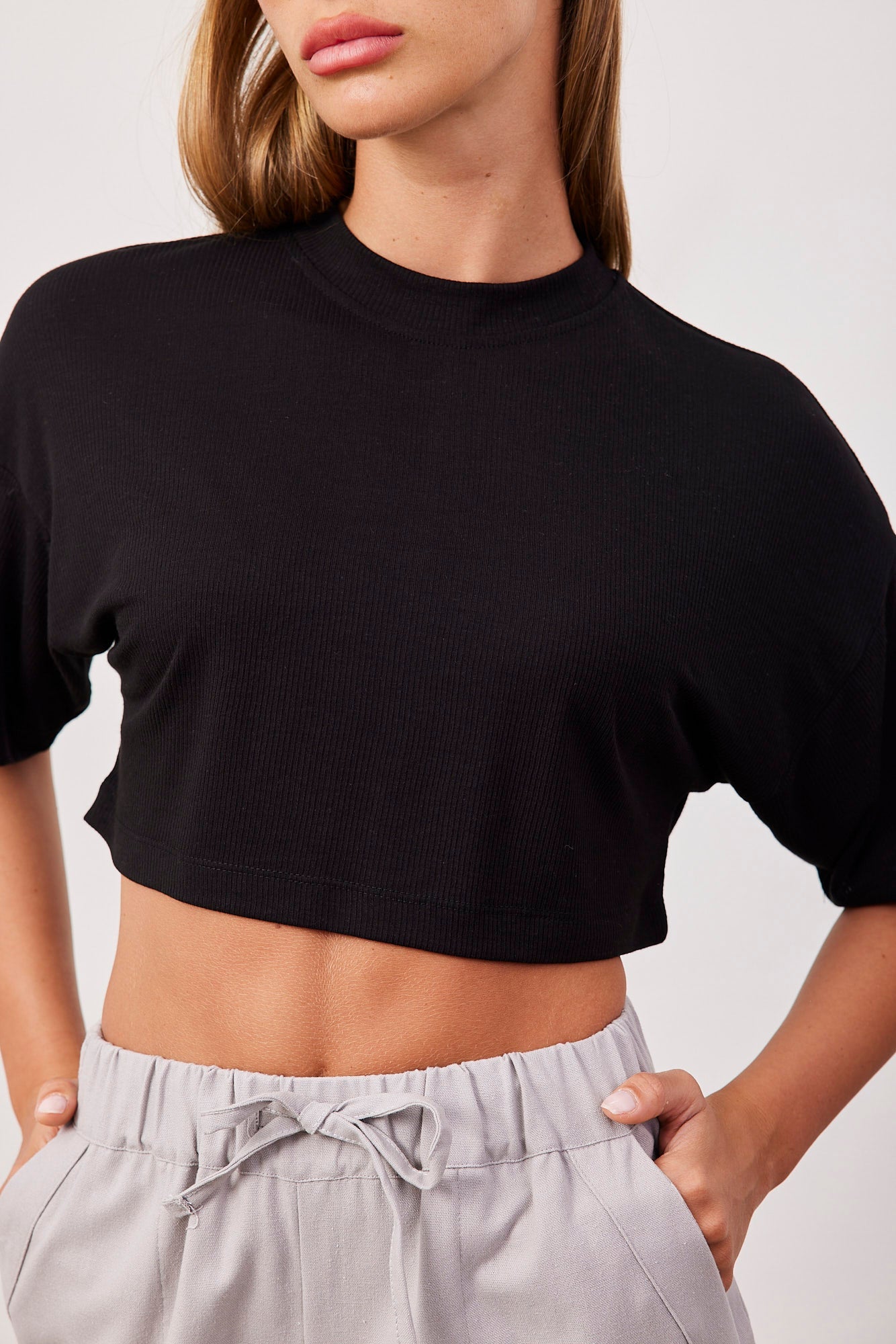 טי-שרט קרופ מבד רך - ITAY BRANDS