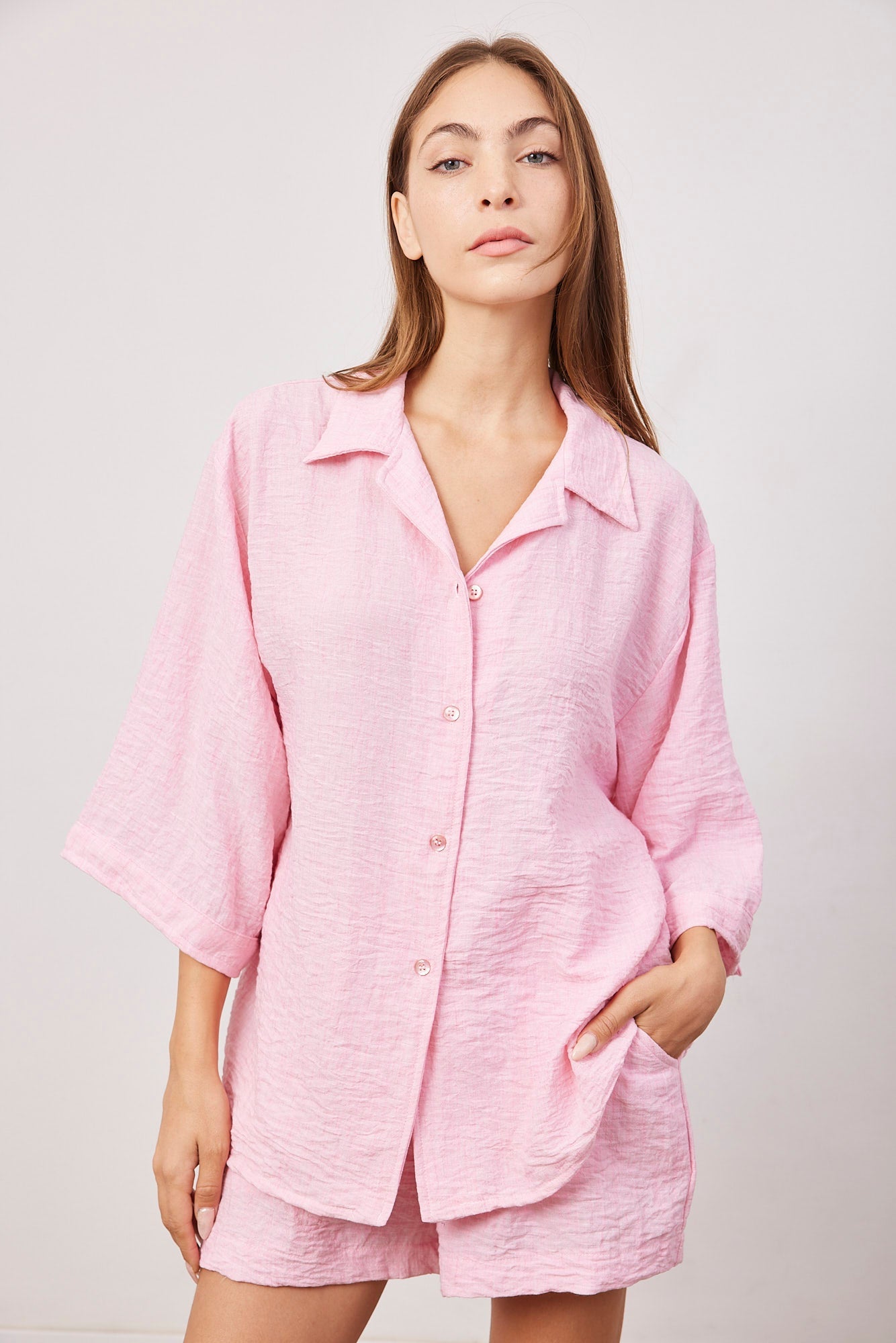 חליפה קצרה מכופתרת - ITAY BRANDS