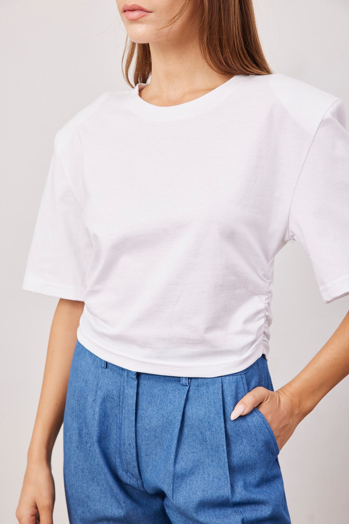 חולצה עם כריות בכתפיים - ITAY BRANDS