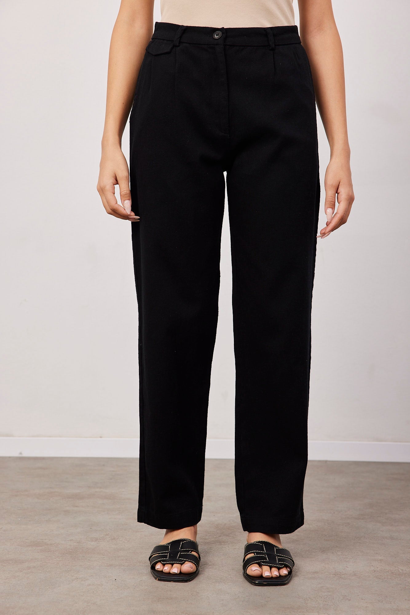 מכנסי דריל מחויטים עם כיס - ITAY BRANDS