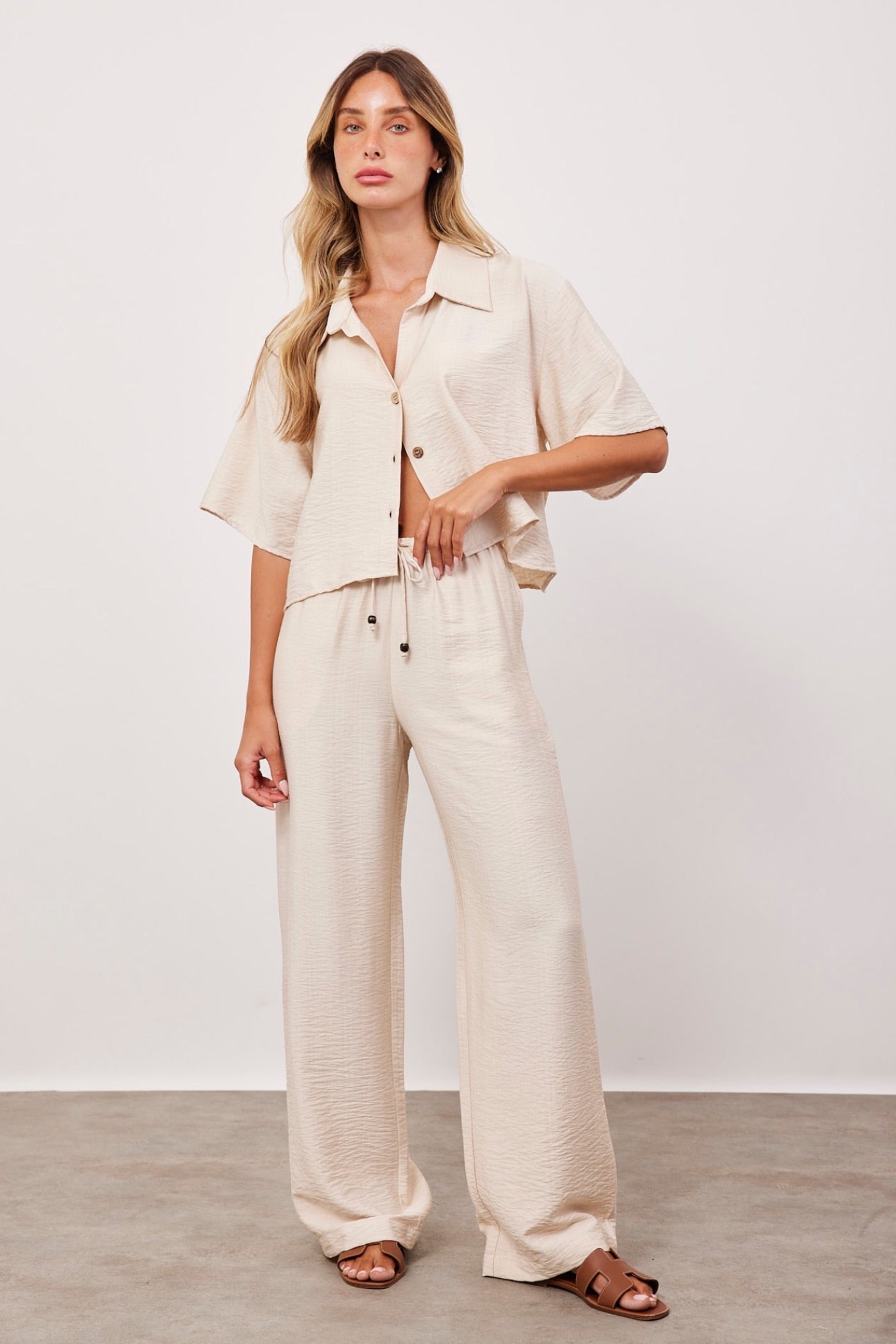 מכנסיים נשפכים בטקסטורה - ITAY BRANDS