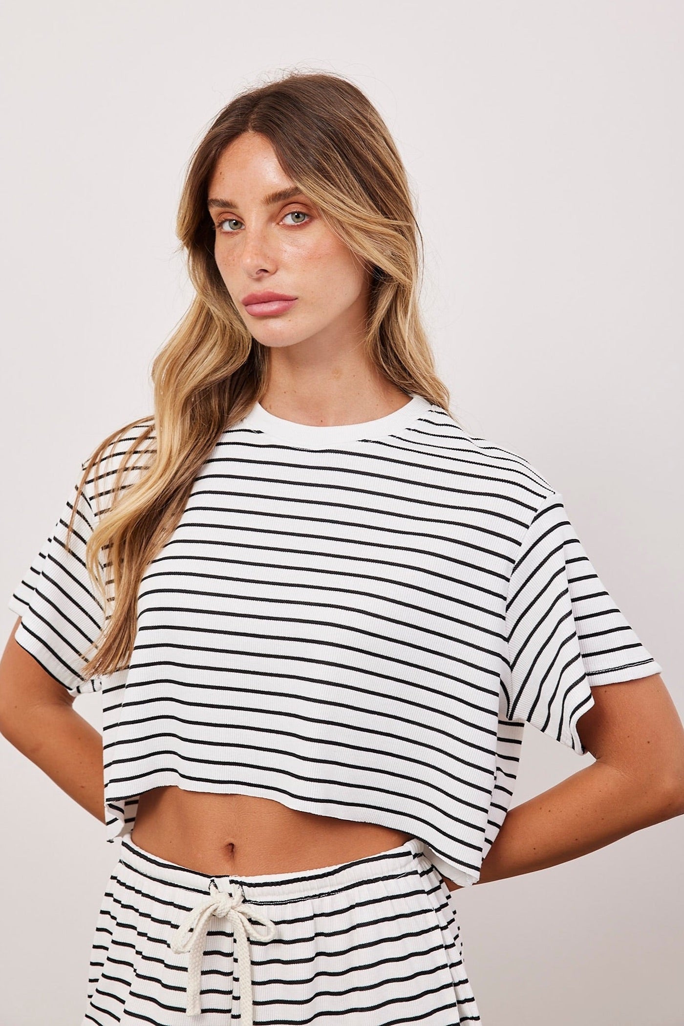 חולצת קרופ פסים