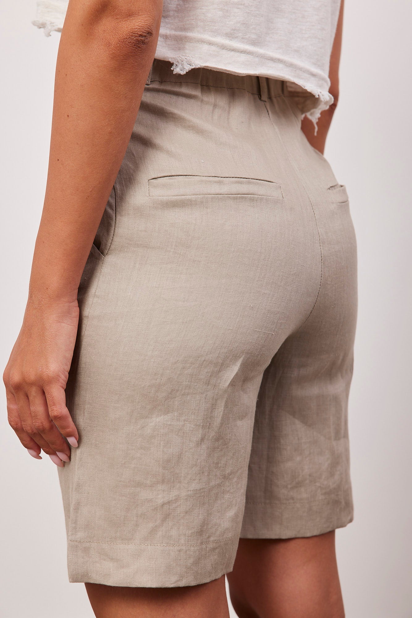 מכנסי ברמודה פשתן - ITAY BRANDS