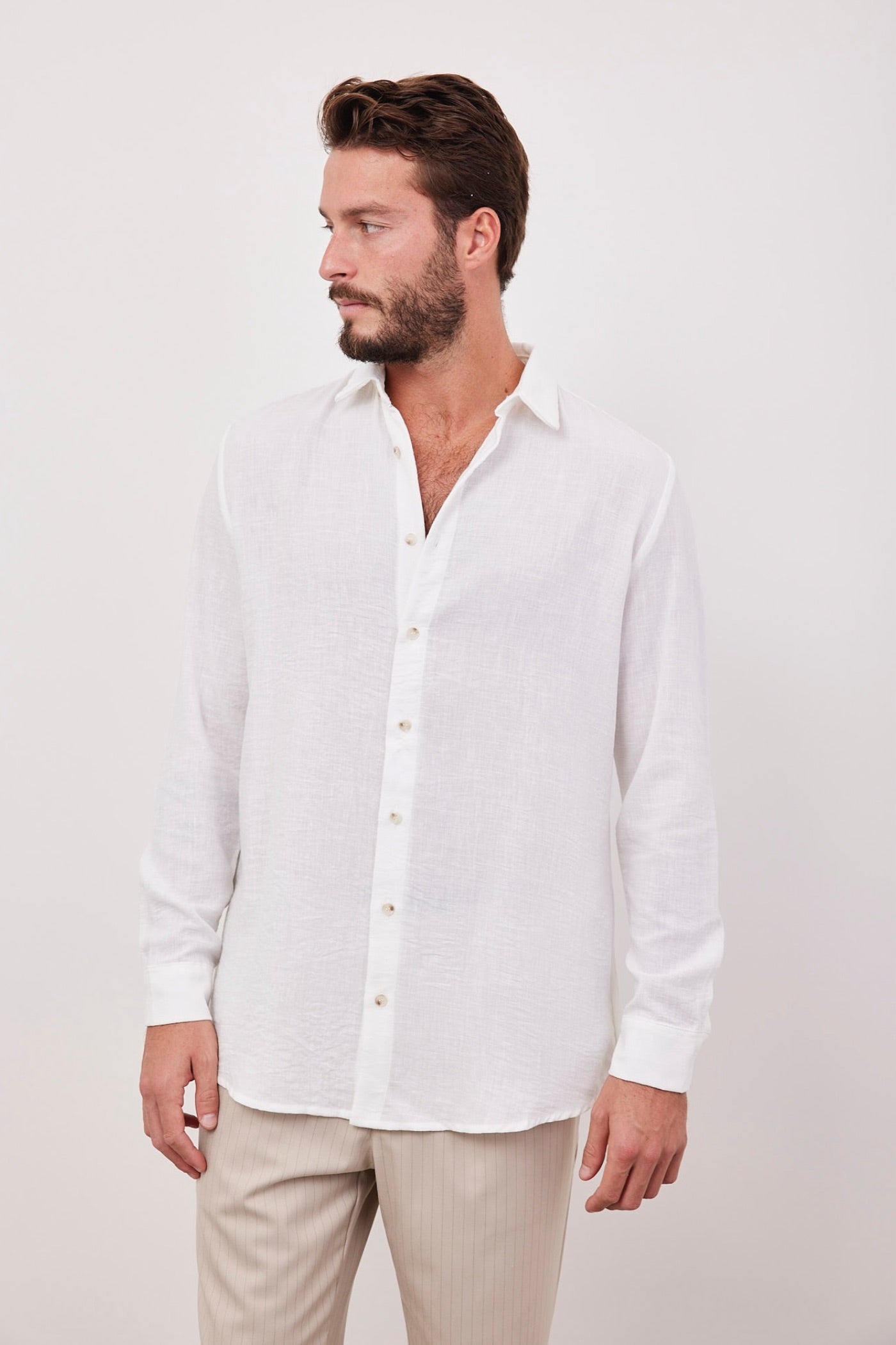 חולצה מכופתרת בטקסטורה - ITAY BRANDS