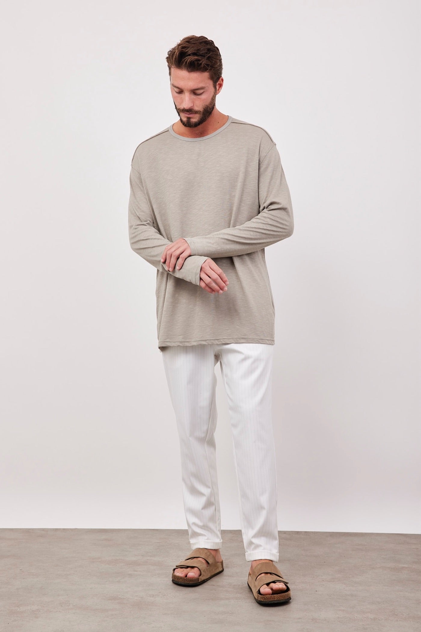 מכנסי פסים ארוכים מחוייטים - ITAY BRANDS