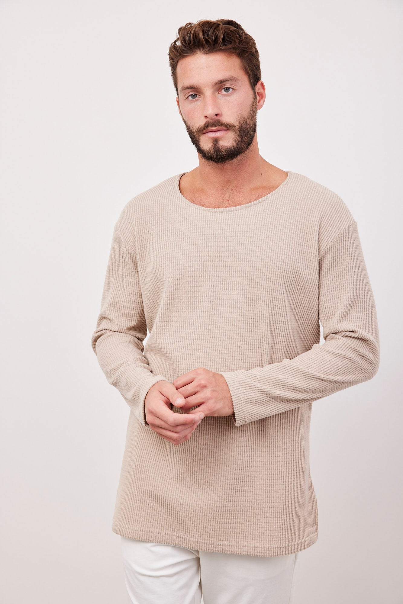 חולצת סריג פיקה במפתח עגול - ITAY BRANDS