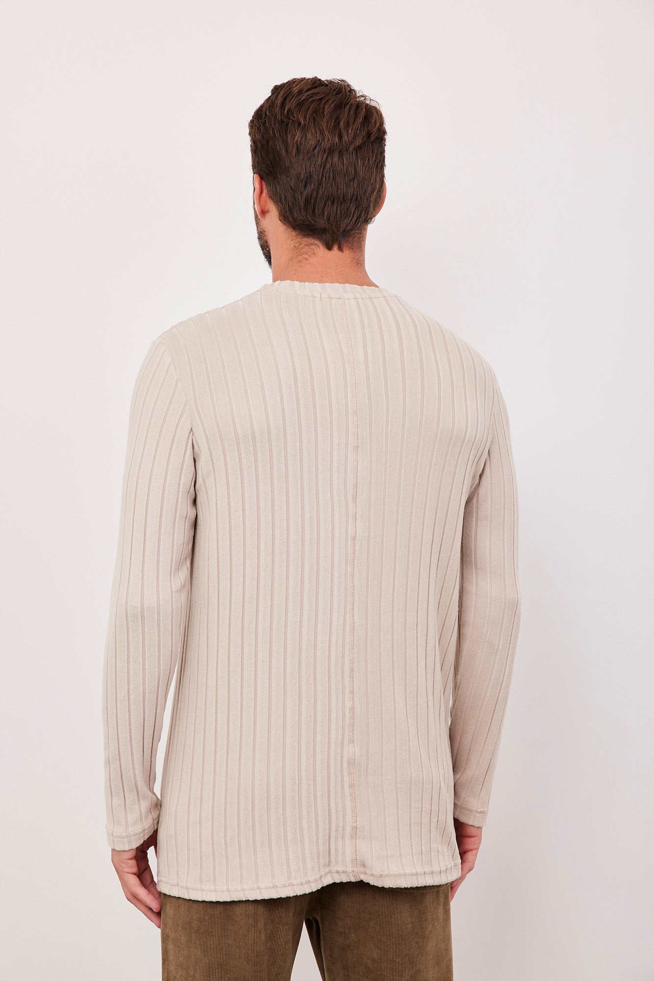 חולצת סריג רכה בטקסטורת פסים - ITAY BRANDS