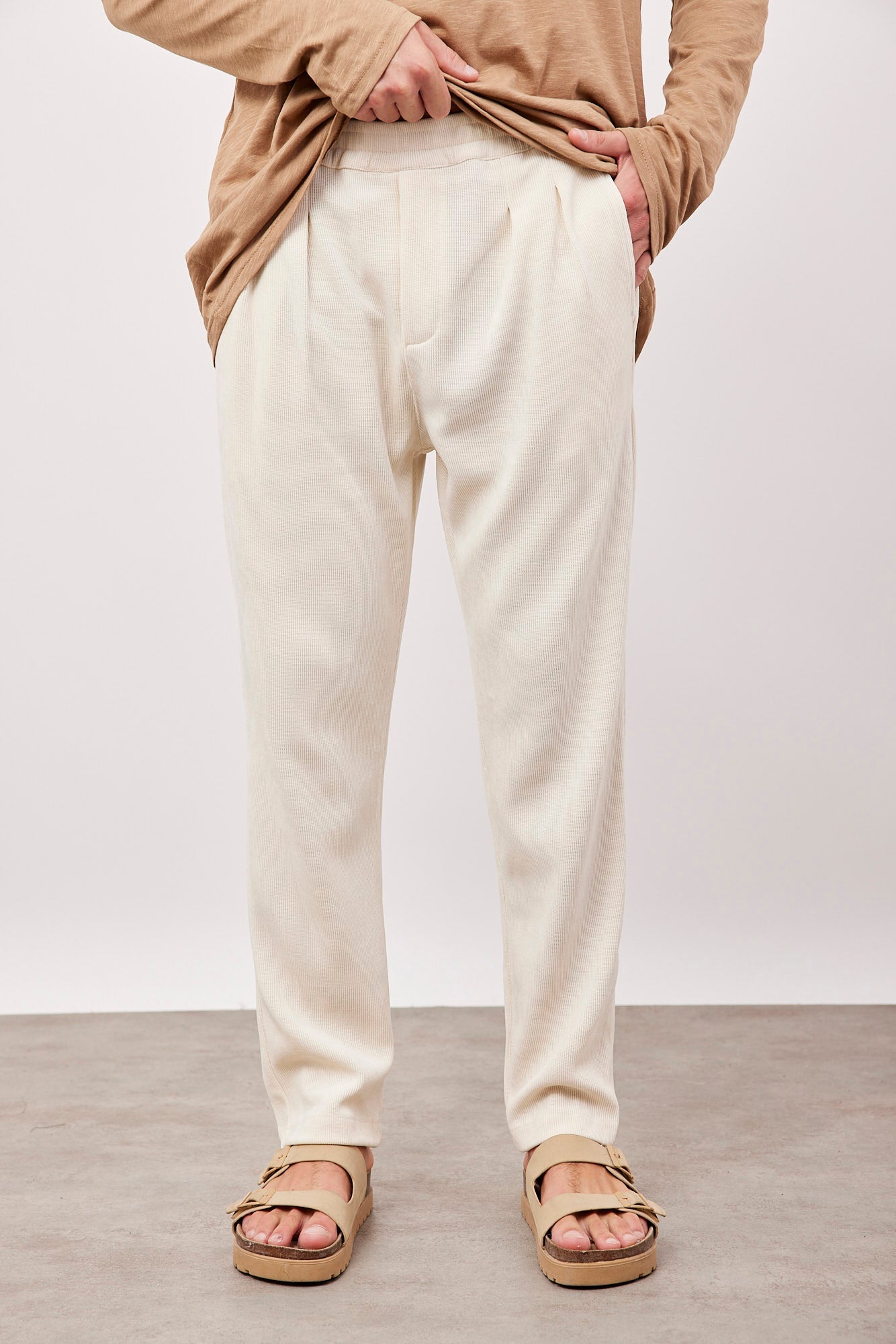 מכנסי קורדרוי ארוכים עם גומי - ITAY BRANDS