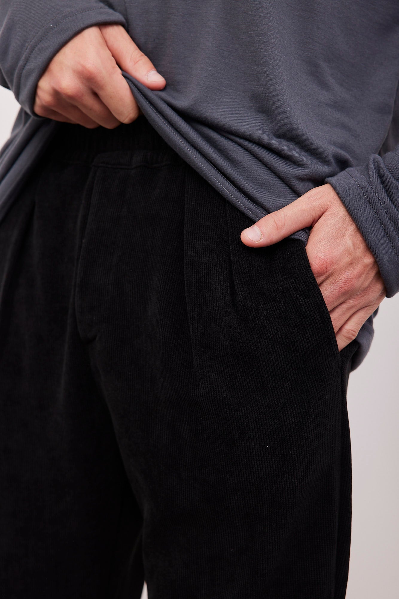 מכנסי קורדרוי ארוכים עם גומי - ITAY BRANDS