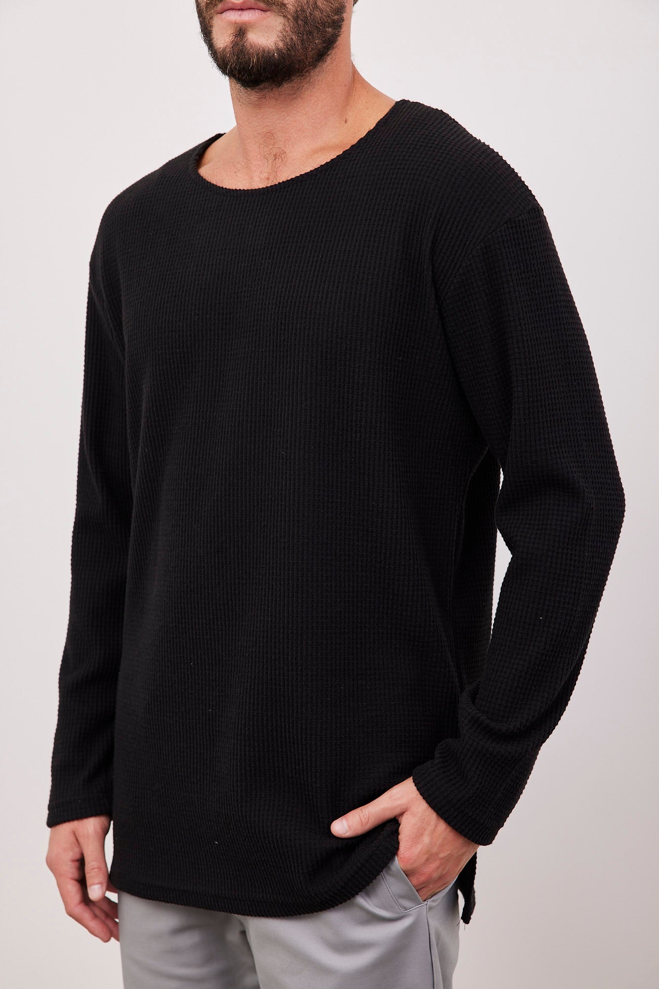 חולצת סריג פיקה במפתח עגול - ITAY BRANDS