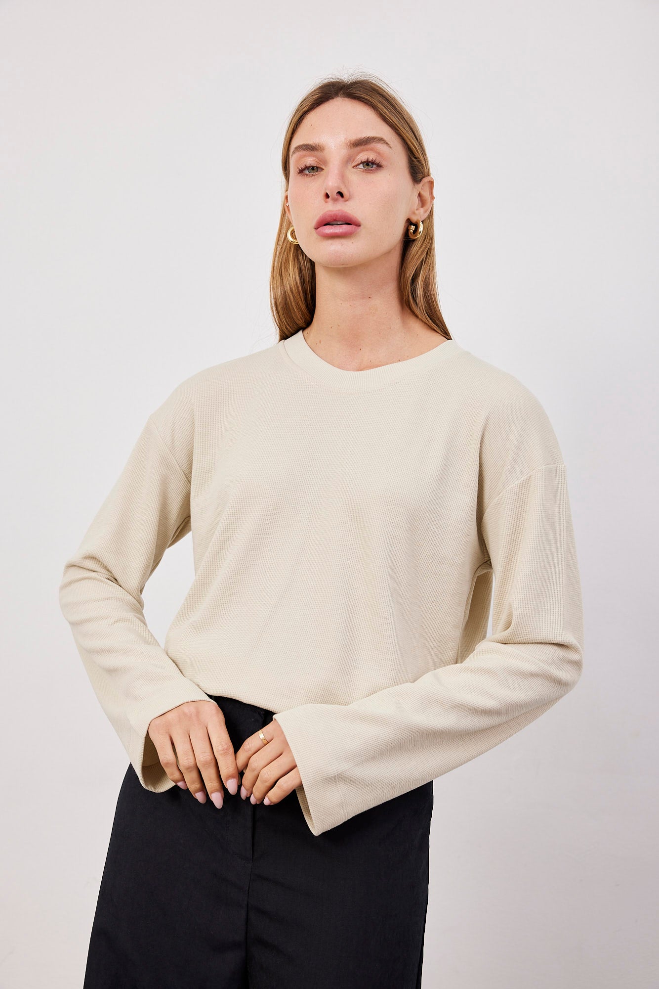 חולצה ארוכה וופל רך - ITAY BRANDS