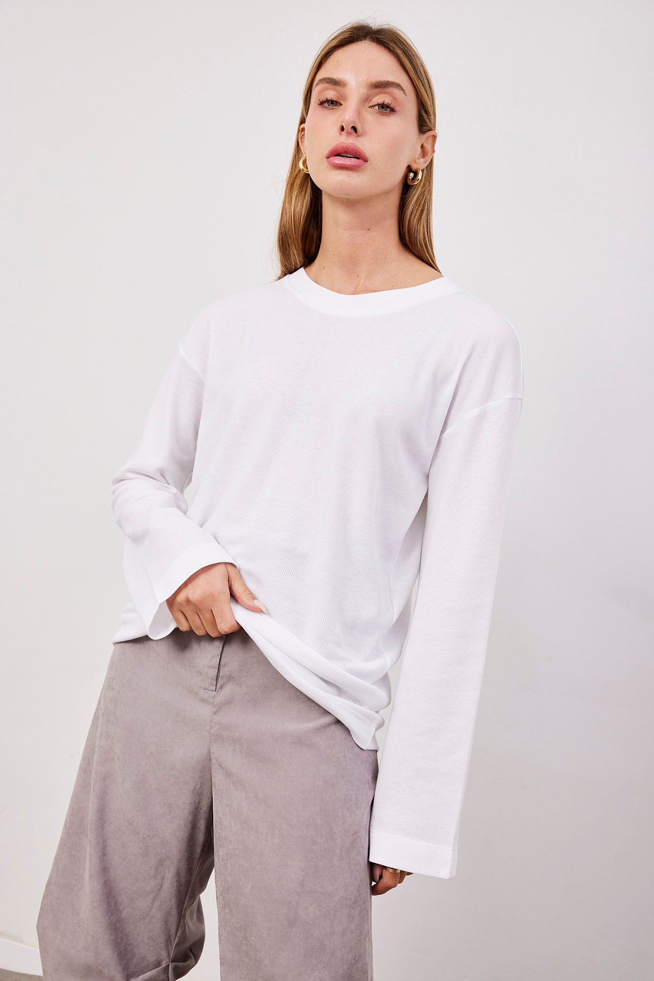 חולצה ארוכה וופל רך - ITAY BRANDS