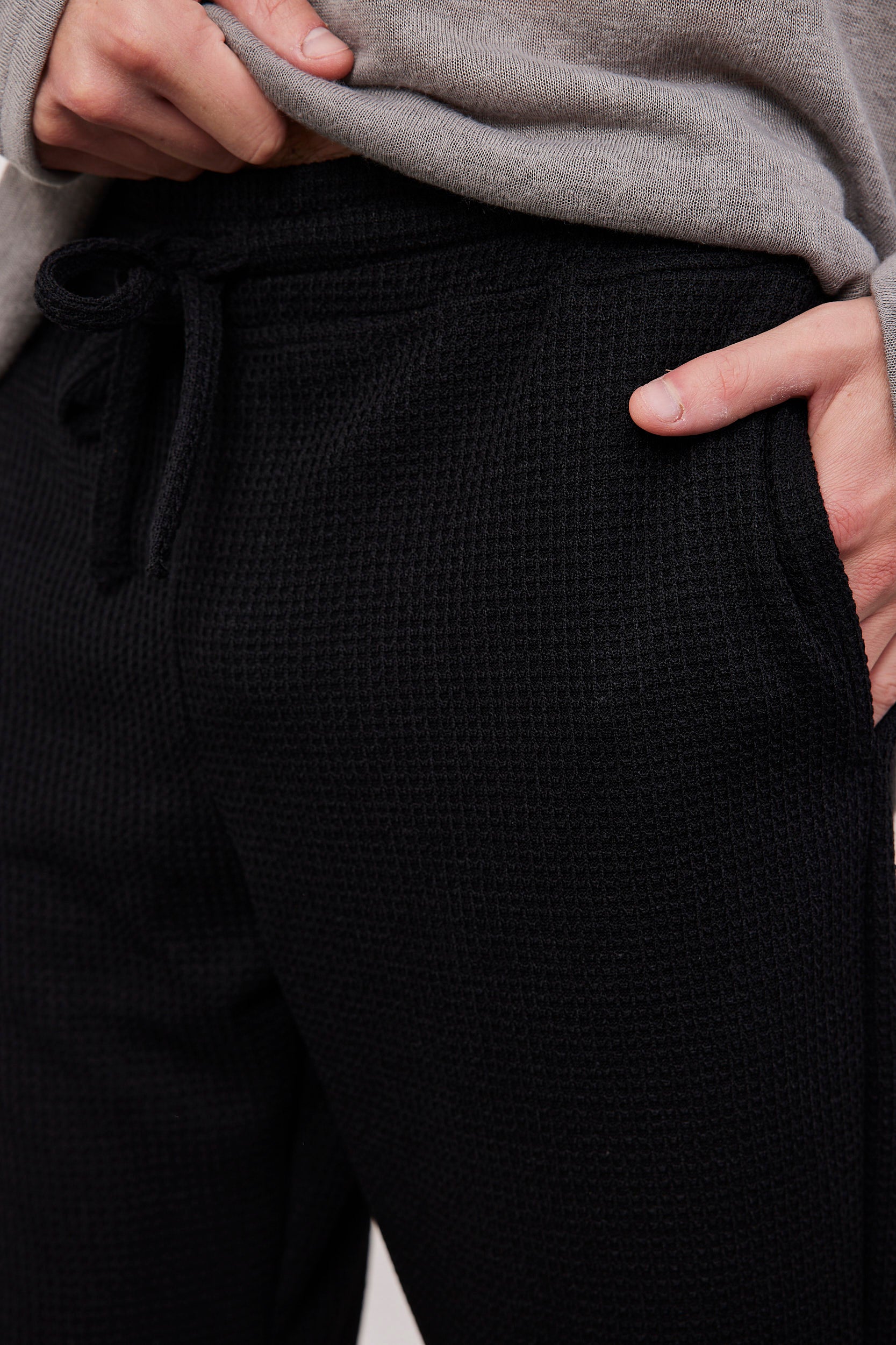 מכנסיים ארוכים בד וופל