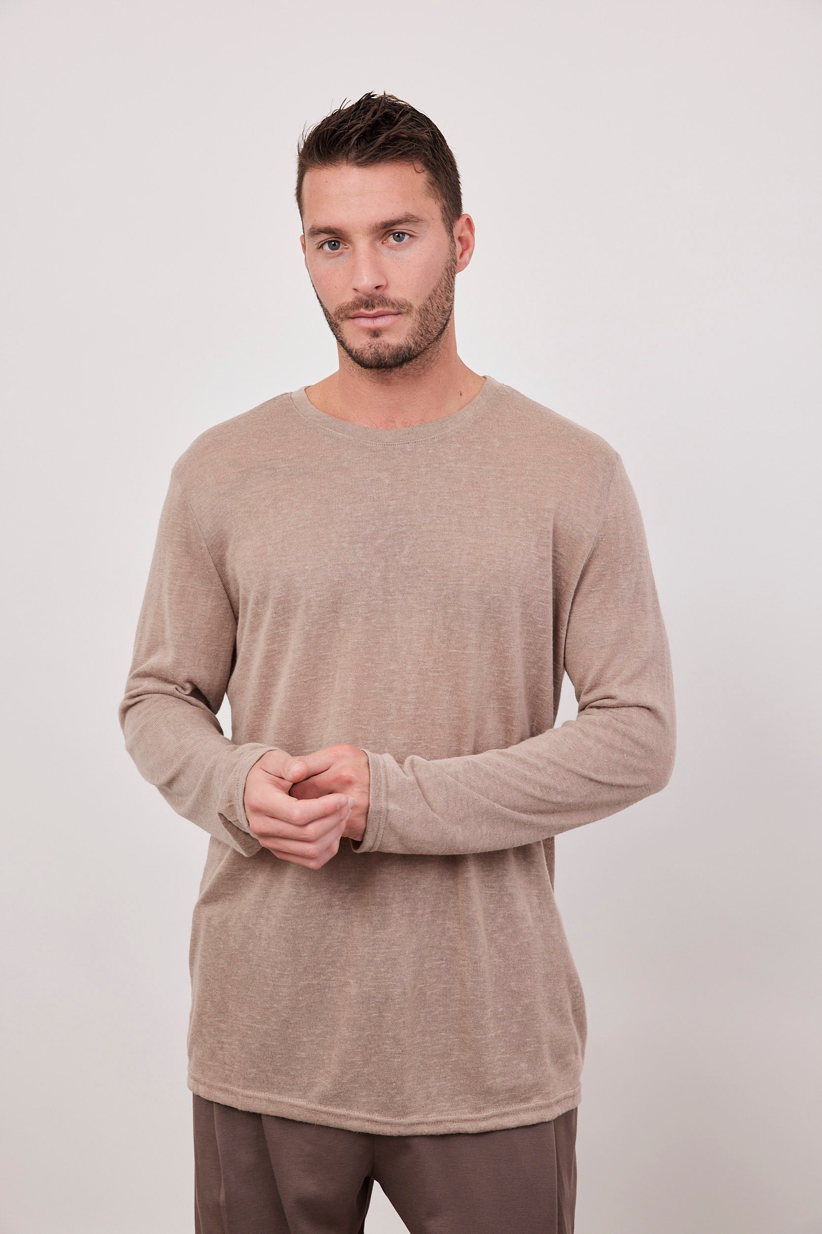 חולצה בטקסטורה גזרה רחבה