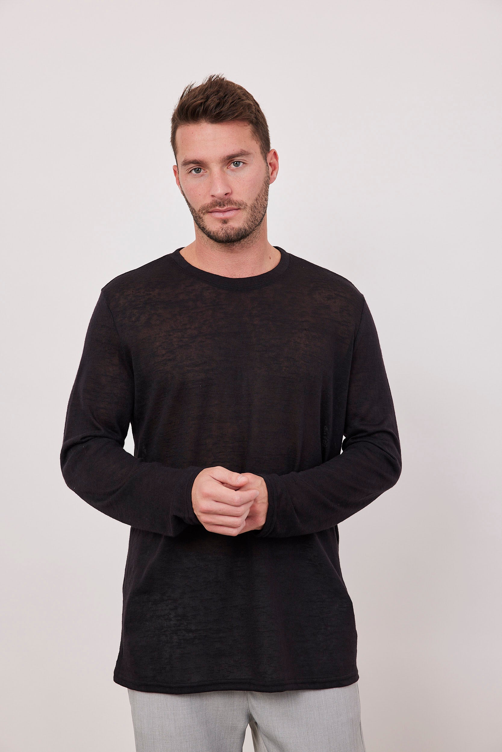 חולצה בטקסטורה גזרה רחבה