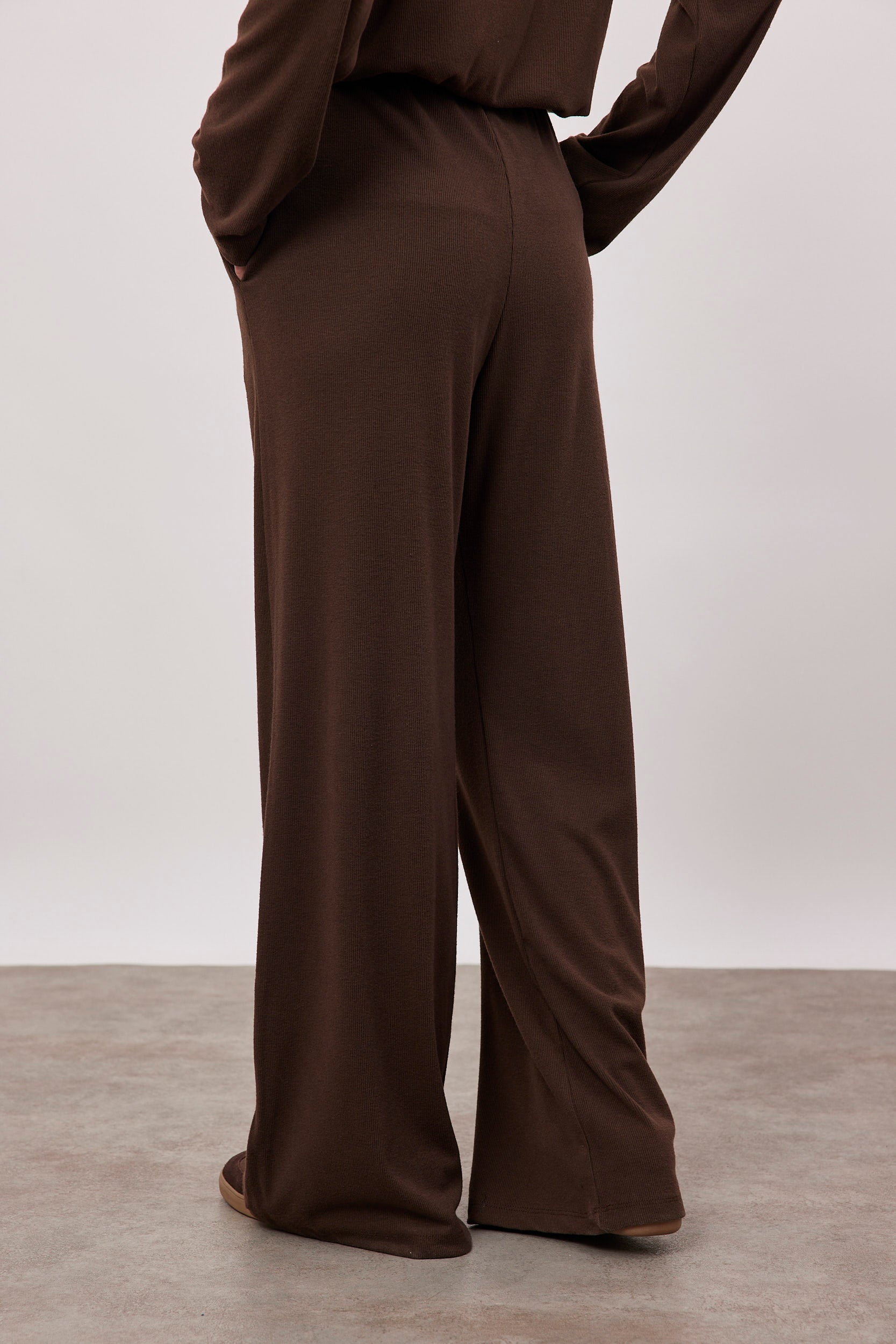 מכנסיים ארוכים סריג ריב